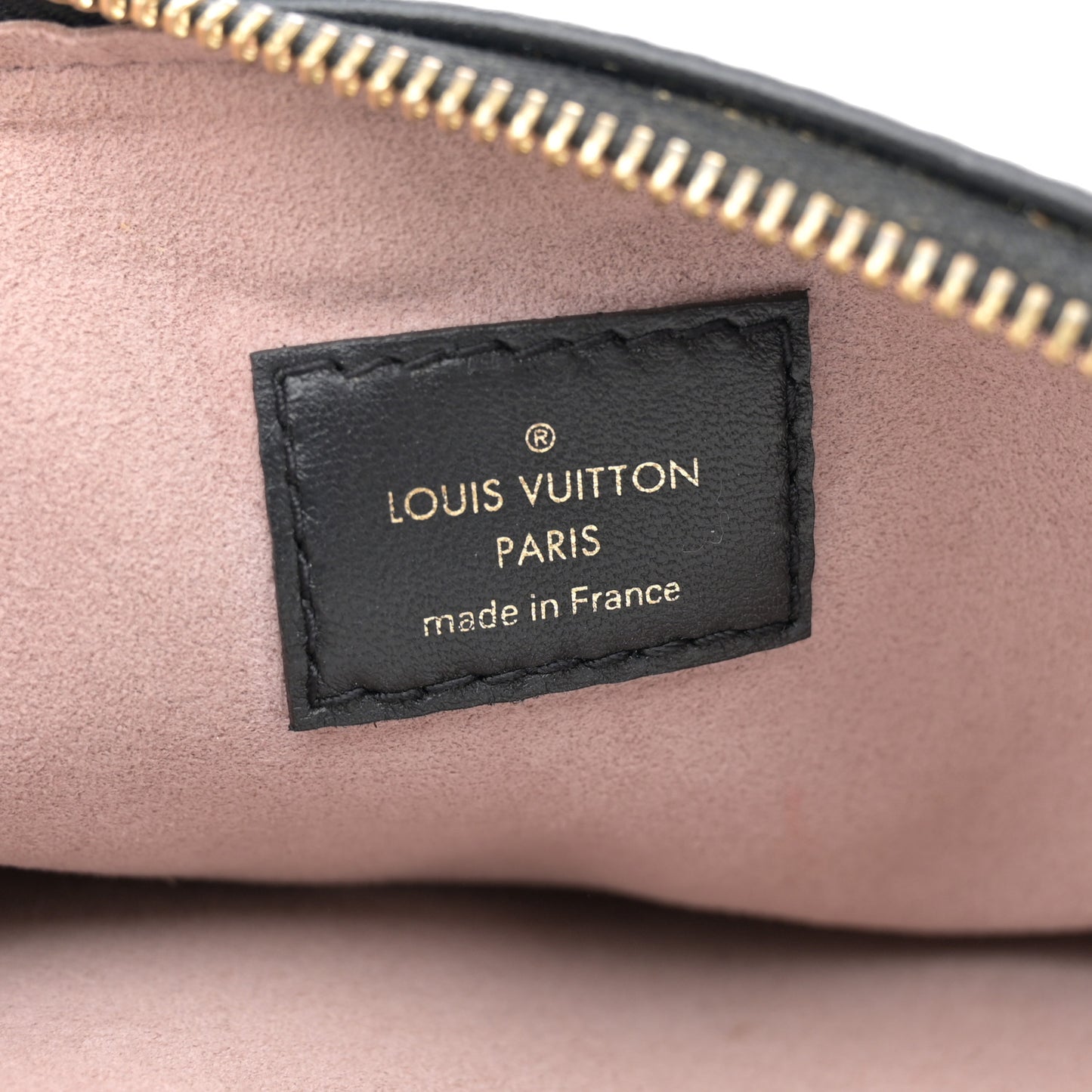 Lambskin Embossed Monogram Coussin PM Black