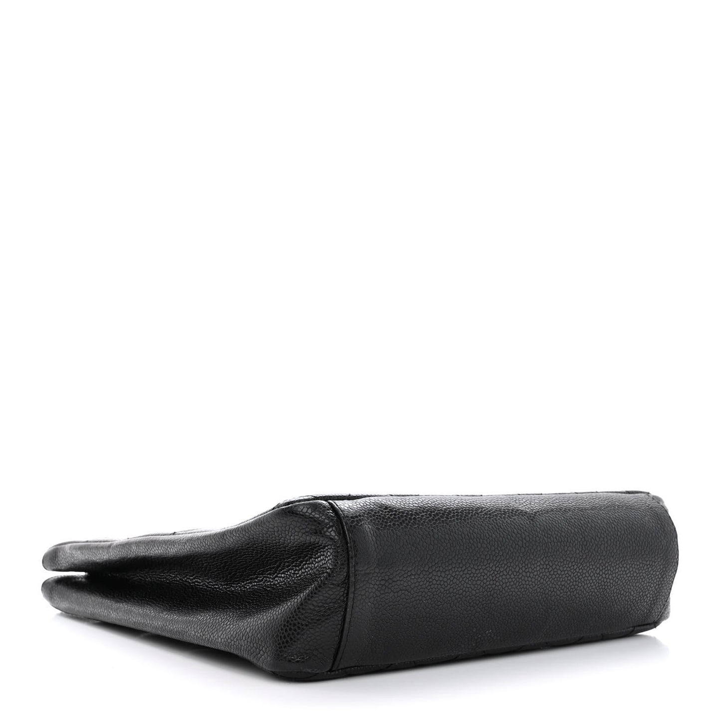 Caviar Quilted Petit Shopping Tote PST Black