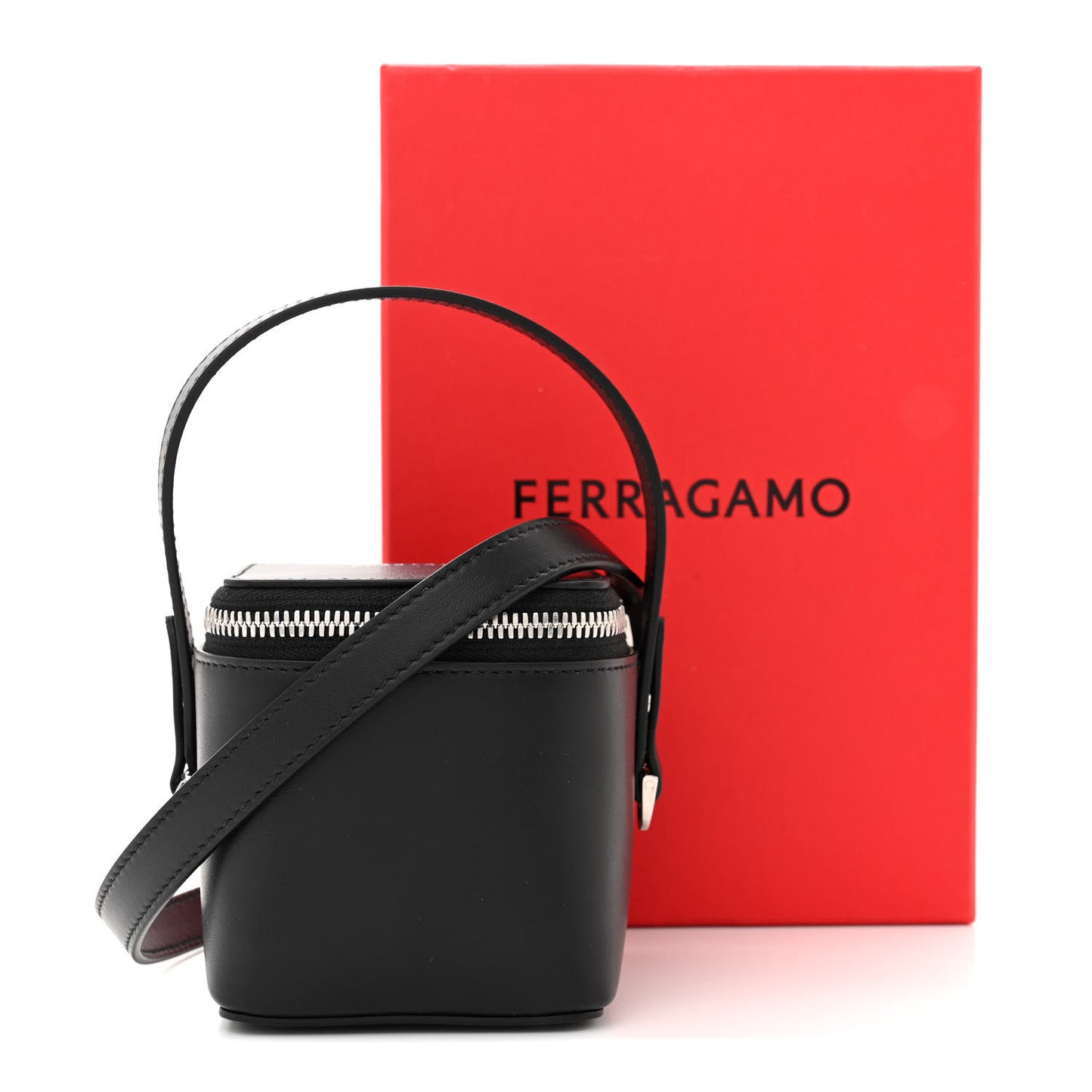 Calfskin Micro Vanity Bag Black