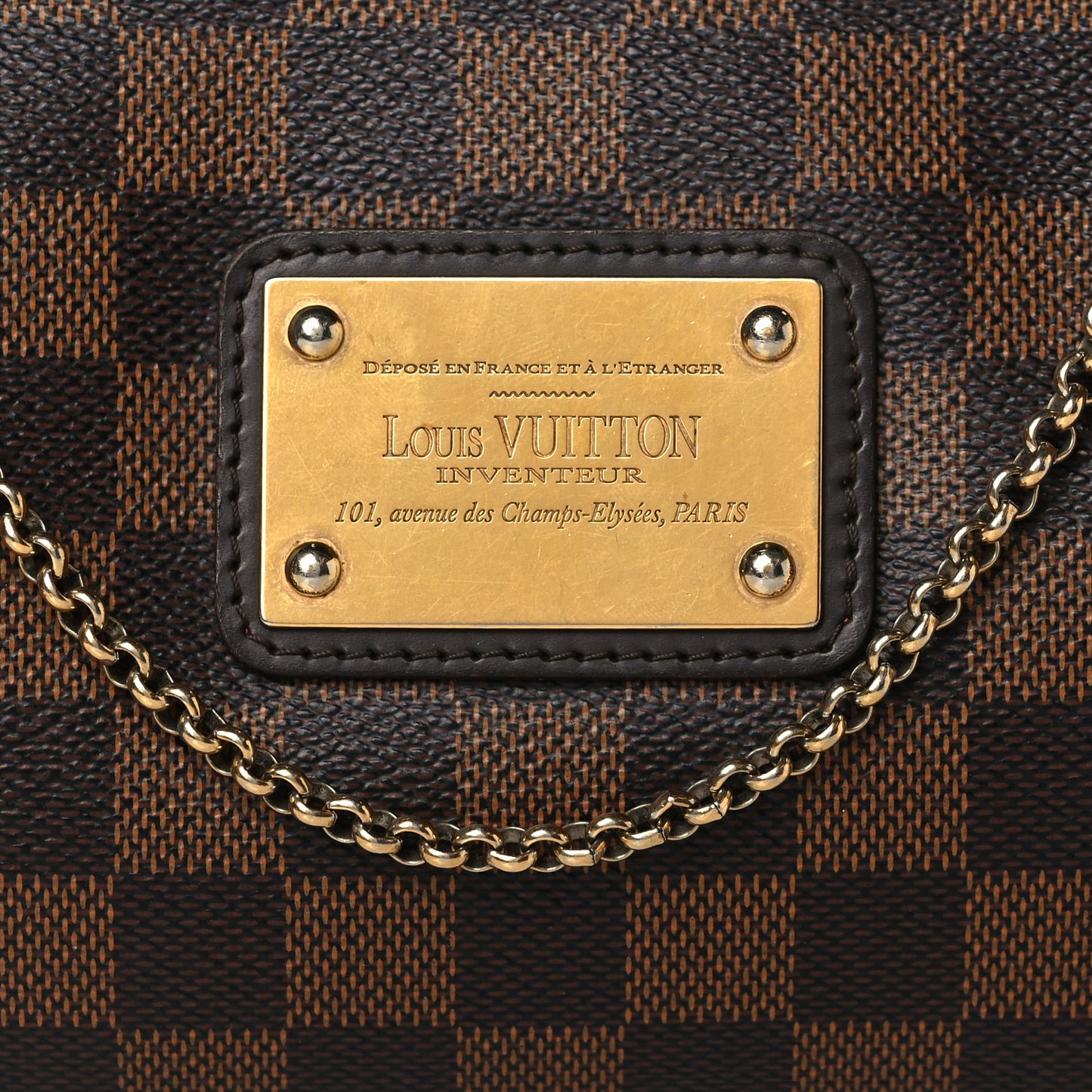 Damier Ebene Eva Clutch