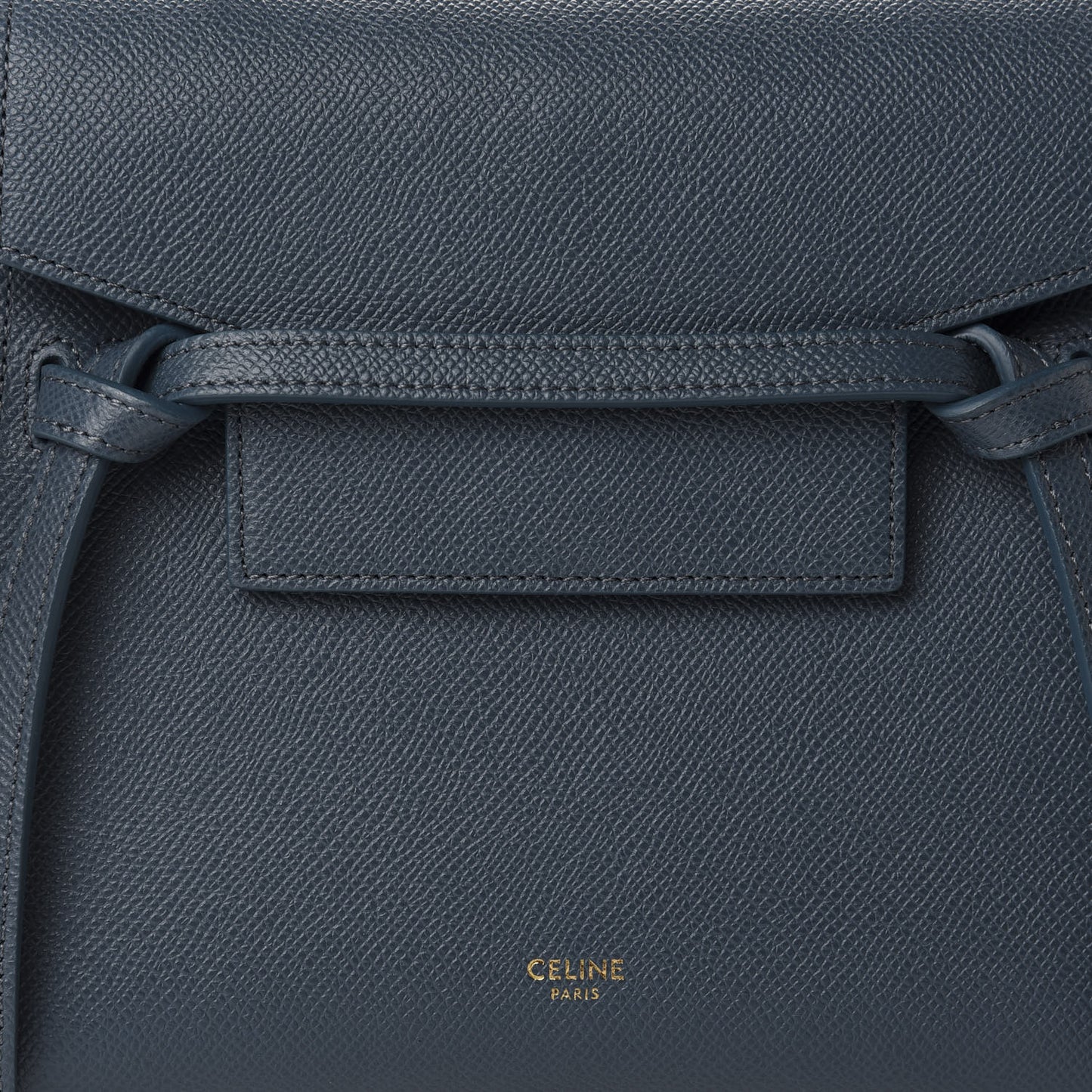 Grained Calfskin Nano Belt Bag Abyss Blue