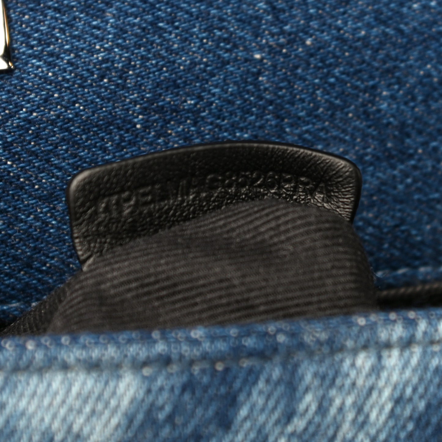 Denim Quilted Small Lola Bag Blue