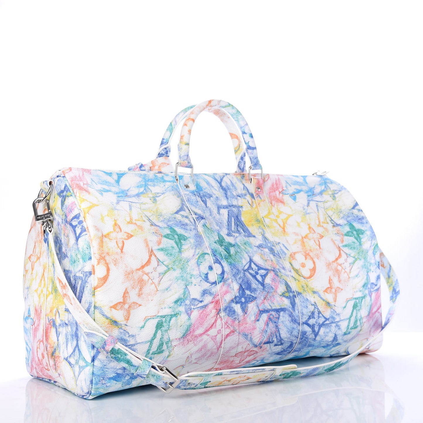 Monogram Pastel Colors Keepall Bandouliere 50 Multicolor