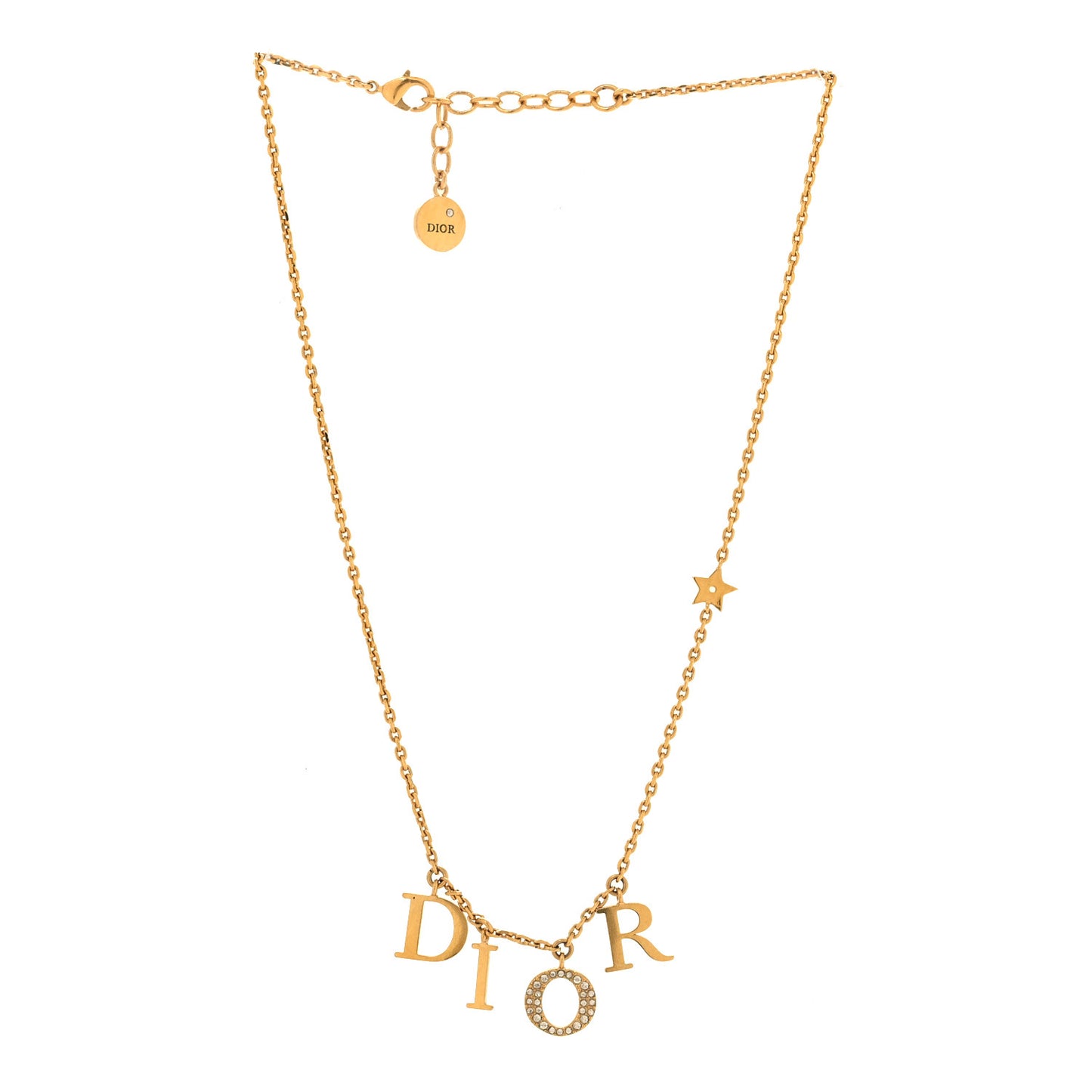 Crystal Dio(r)evolution Necklace Gold