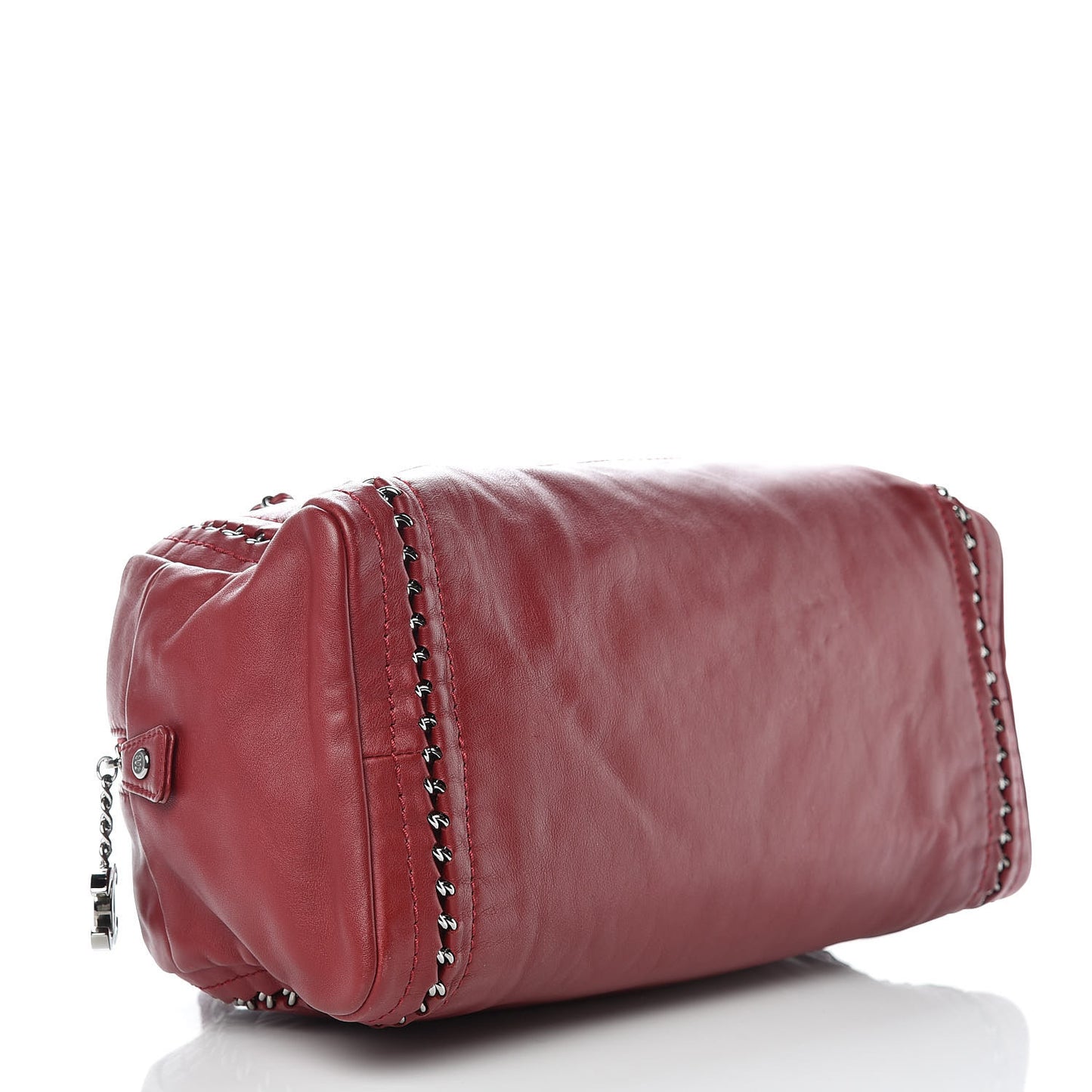 Smooth Calfskin Medium Luxe Ligne Bowler Red