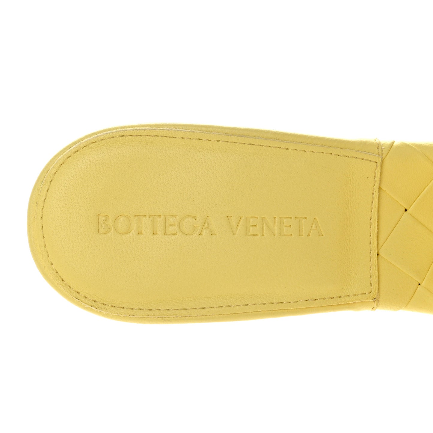 Nappa Maxi Intrecciato Lido 90mm Mule Sandals 37.5 Lemonade