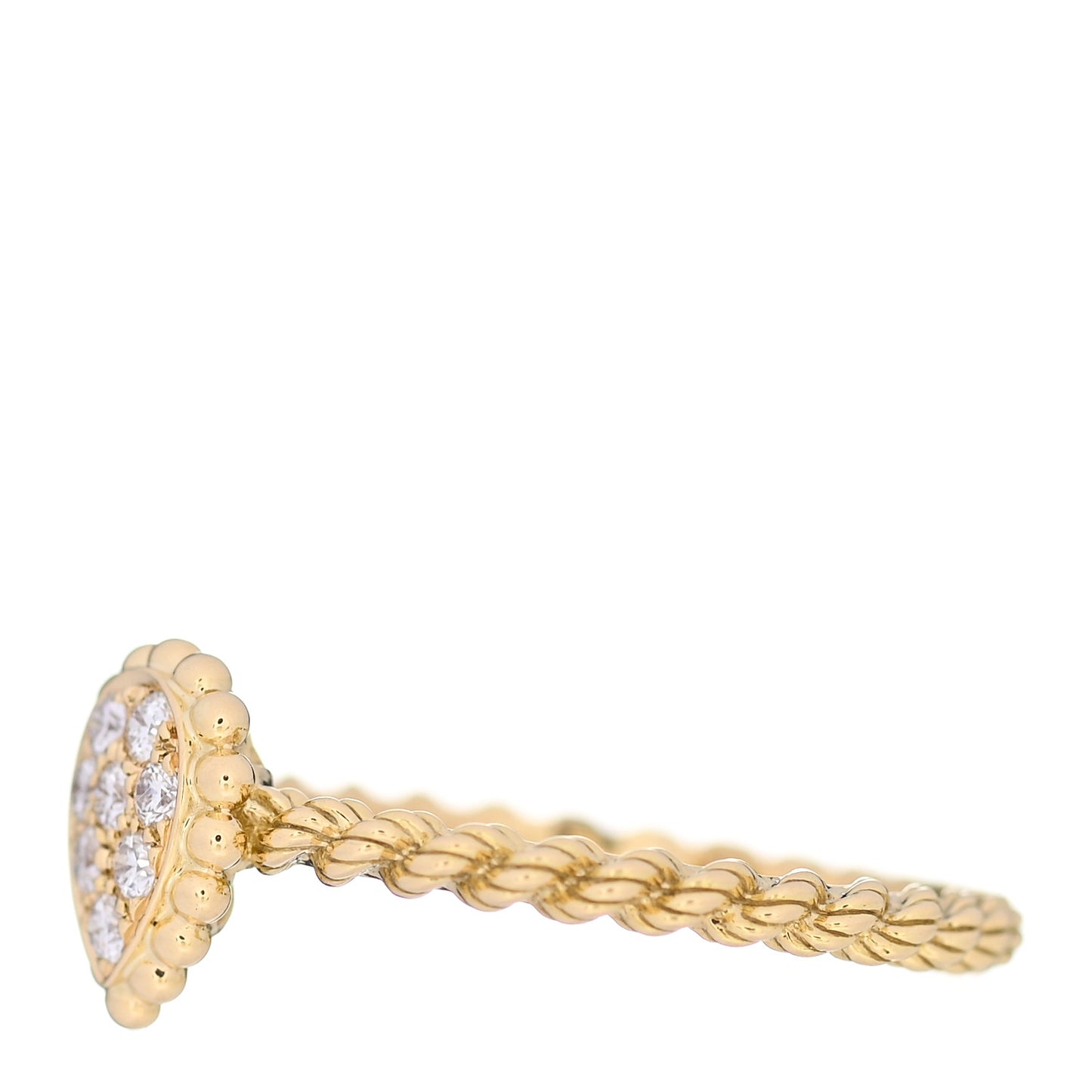 18K Yellow Gold Diamond XS Serpent Boheme Ring 56 7.5