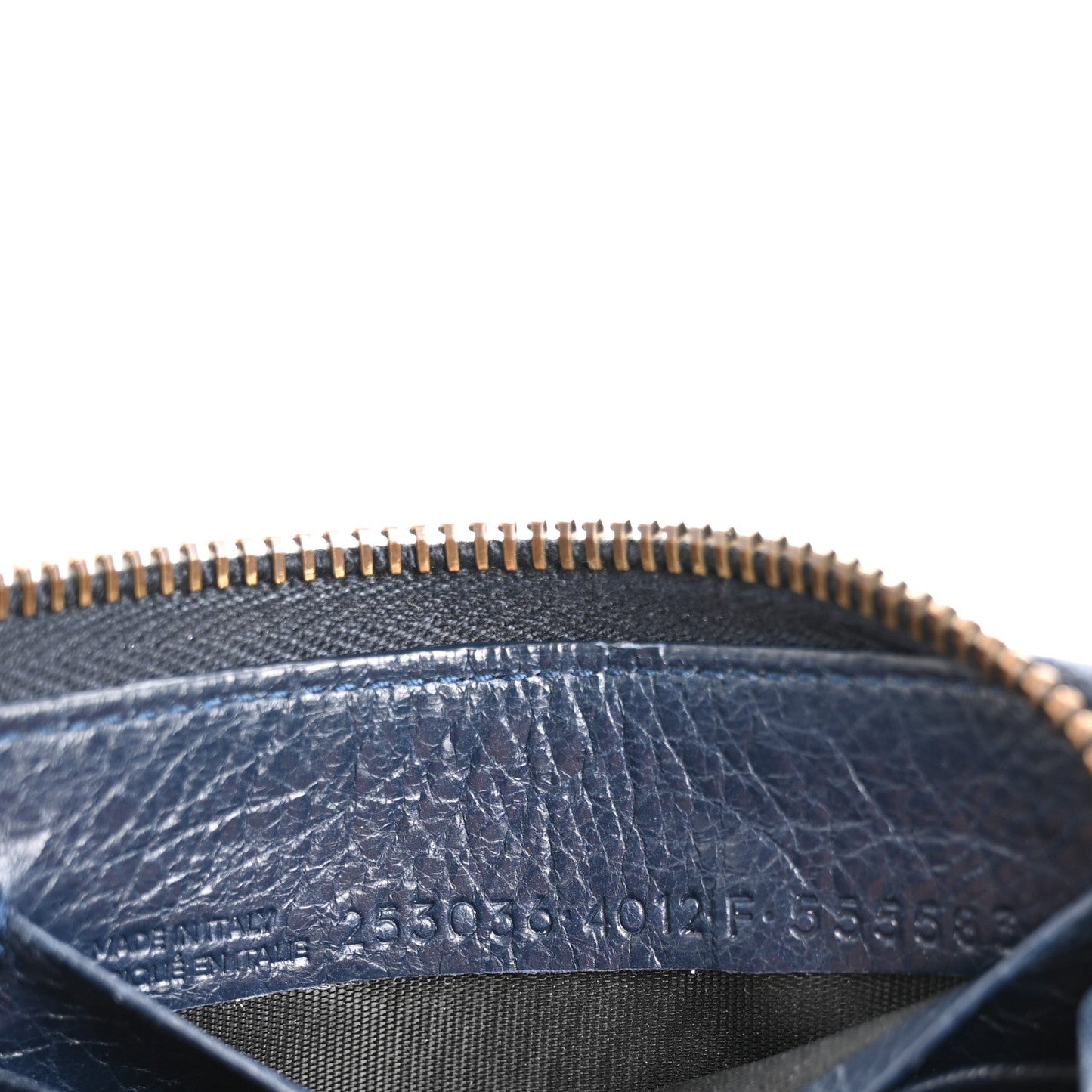 Agneau Classic Hardware Continental Zip Around Wallet Bleu Obscur