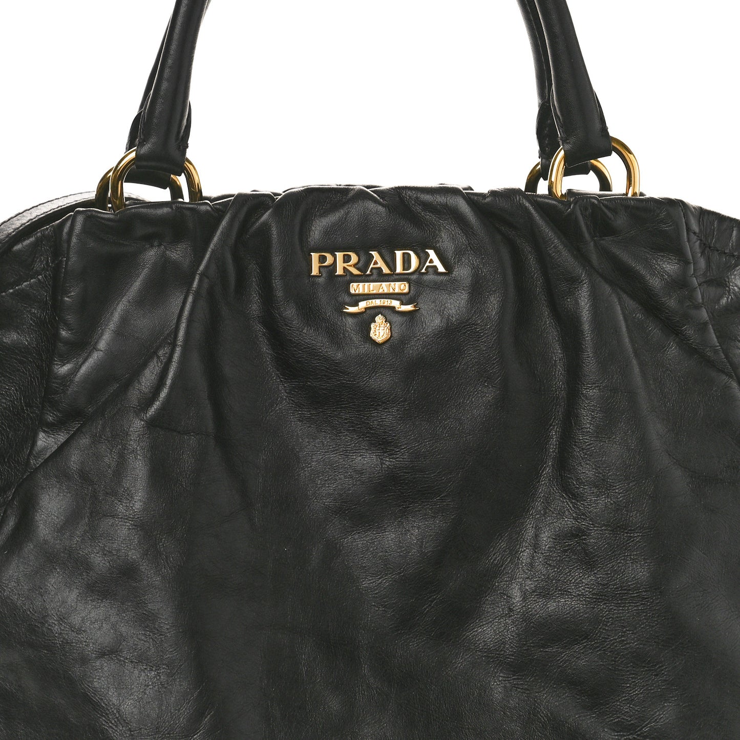 Soft Calf Shopping Tote Black