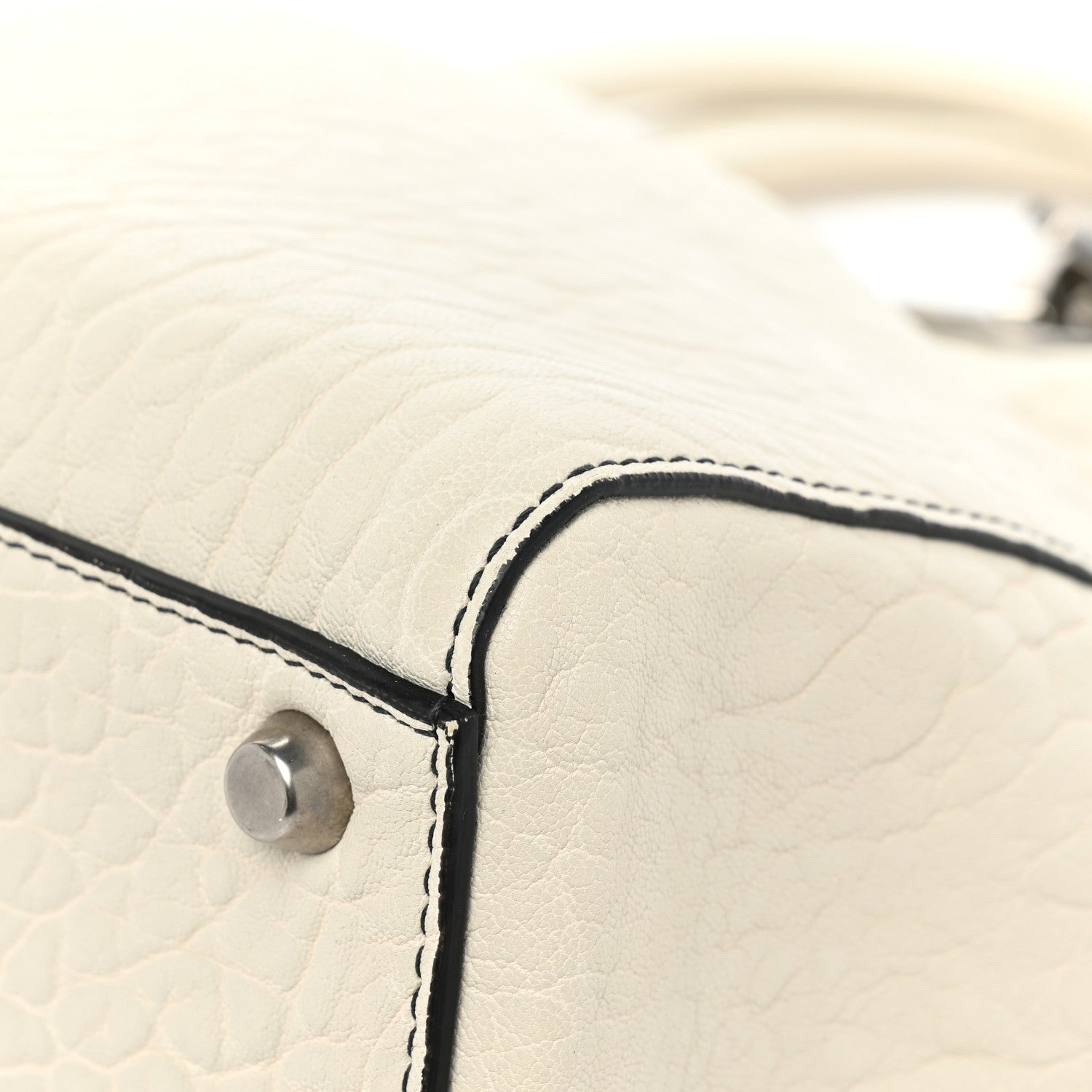 Christian Dior Canyon Grained Lambskin Large Lady Dior Off White 9 of 17
