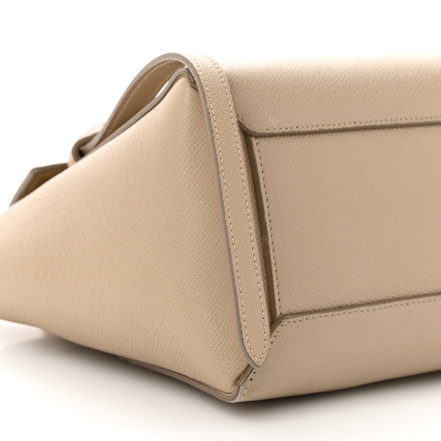 Grained Calfskin Micro Belt Bag Light Taupe