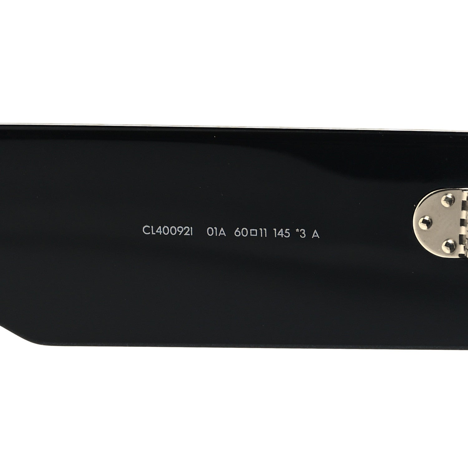 Celine Acetate Flat Top Rectangular Sunglasses CL400921 Black 6 of 7