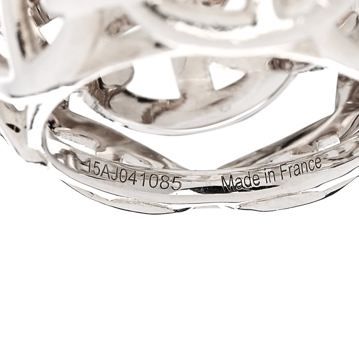 Hermes Sterling Silver GM Chaine d'Ancre Enchainee Dome Ring 53 6.25 4 of 5
