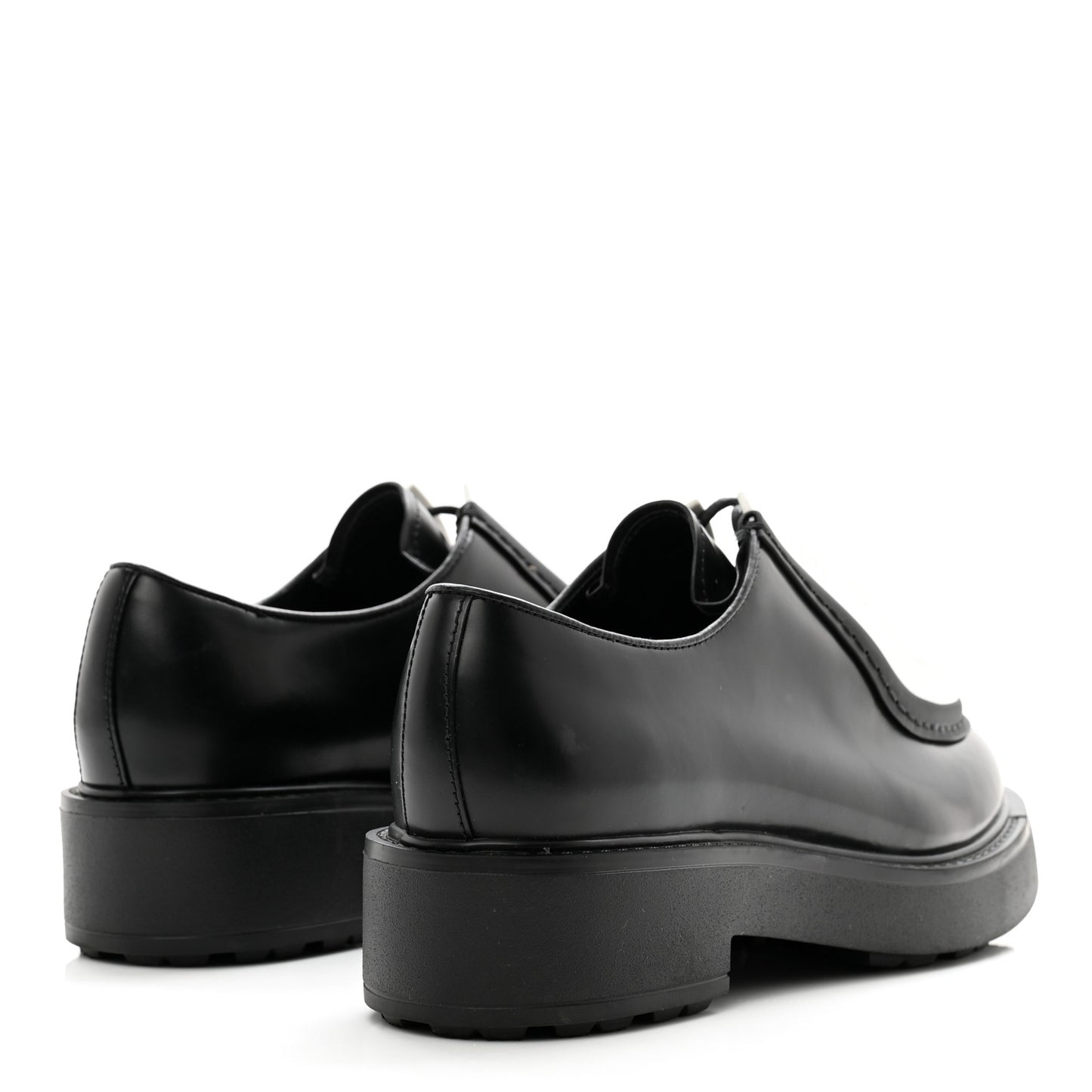 Spazzolato Rois Monolith 55mm Derby Loafers 39.5 Black White