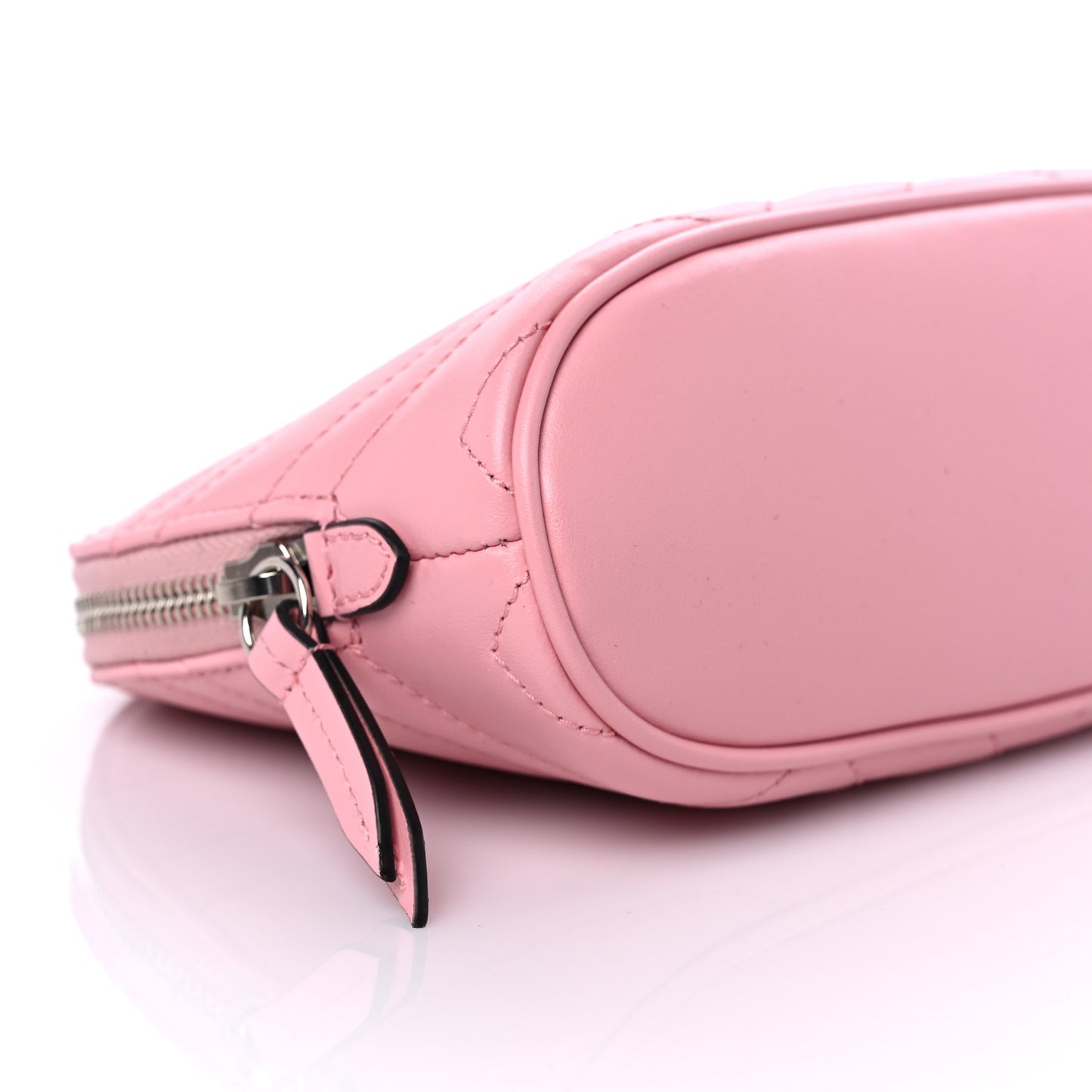 Calfskin Matelasse Large GG Marmont Pouch Cosmetic Case Wild Rose