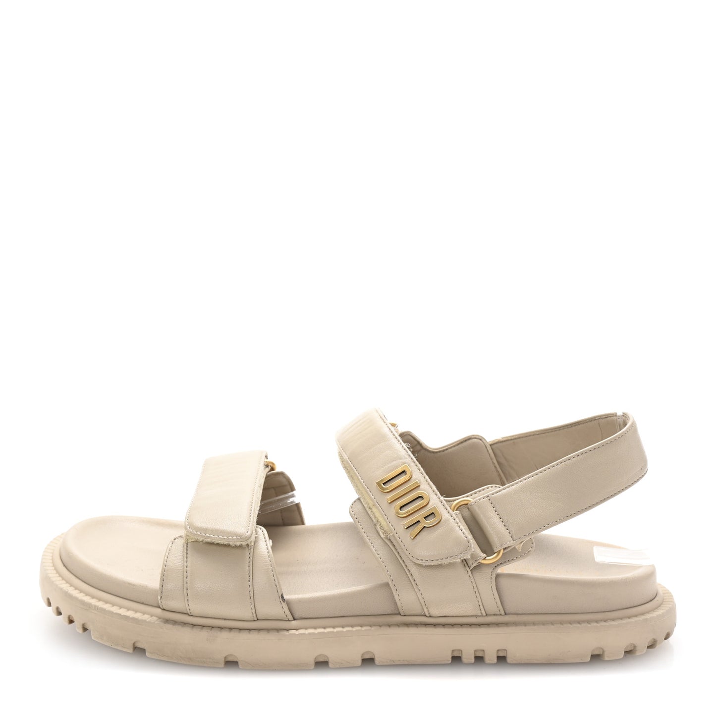 Lambskin Dioract 10mm Sandals 41 Off White