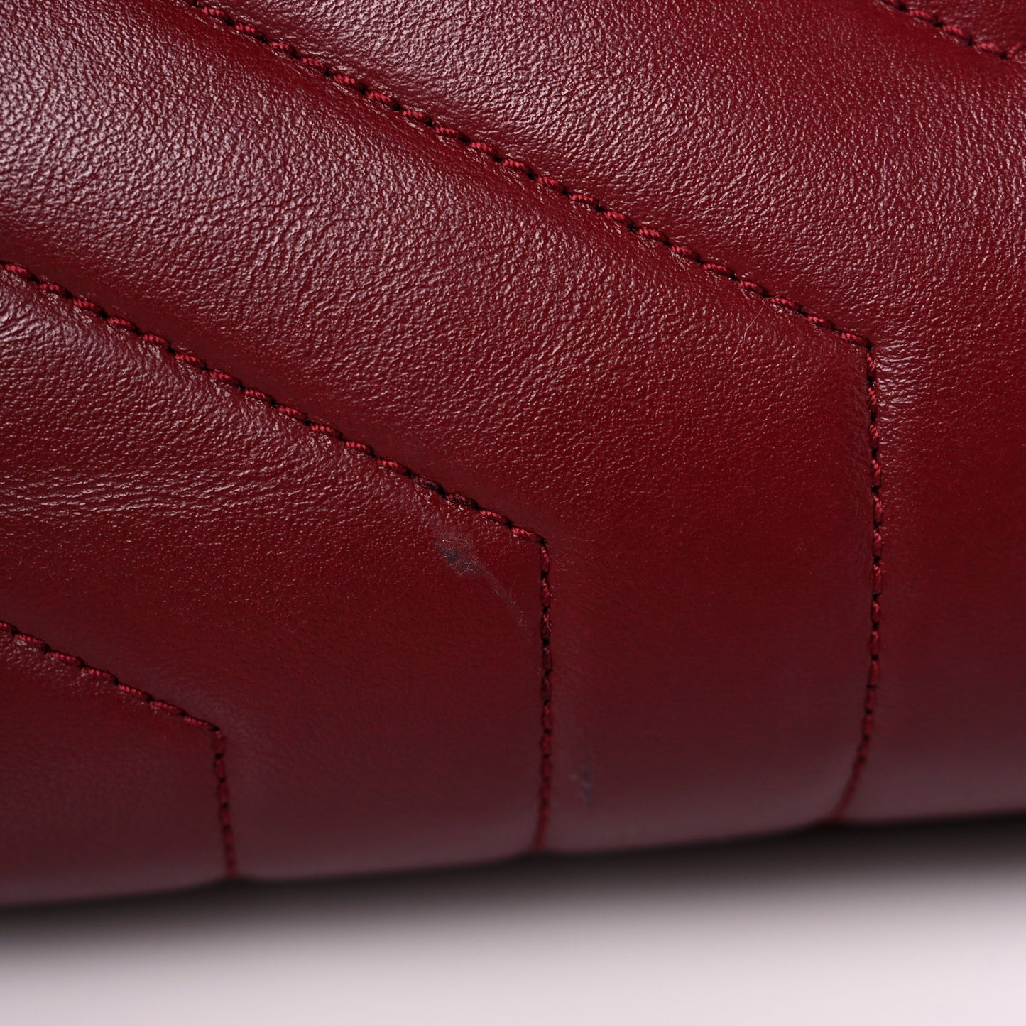 Calfskin Y Quilted Monogram Medium Loulou Chain Satchel Palissandre