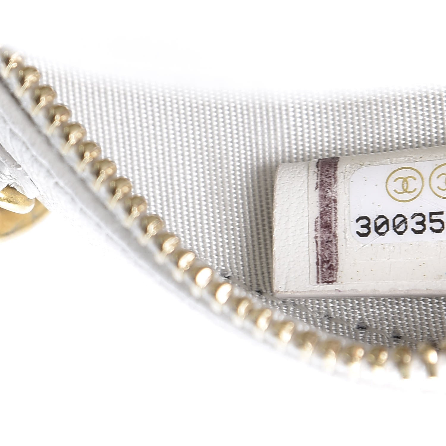 Chanel Goatskin Quilted 19 Round Clutch With Chain White 6 of 8