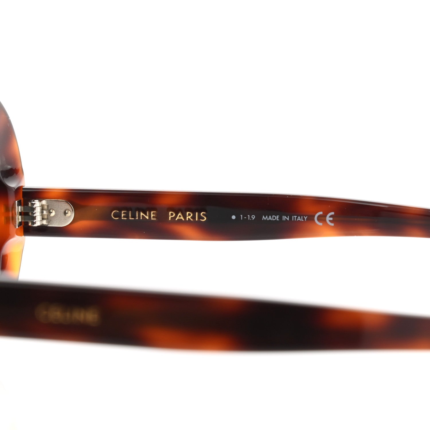 Celine Acetate Polarized Oval Sunglasses CL 40065 Brown 6 of 7