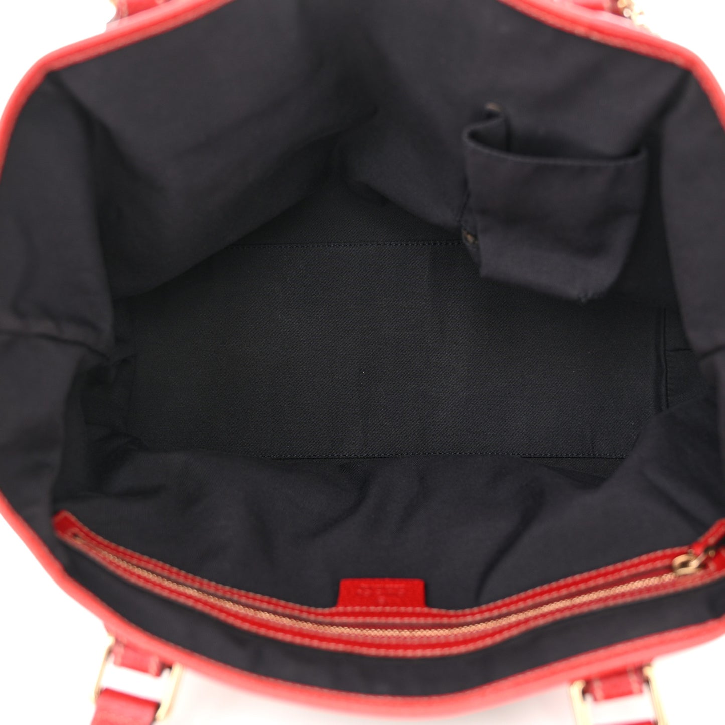 Monogram Medium Jolicoeur Tote Navy Red