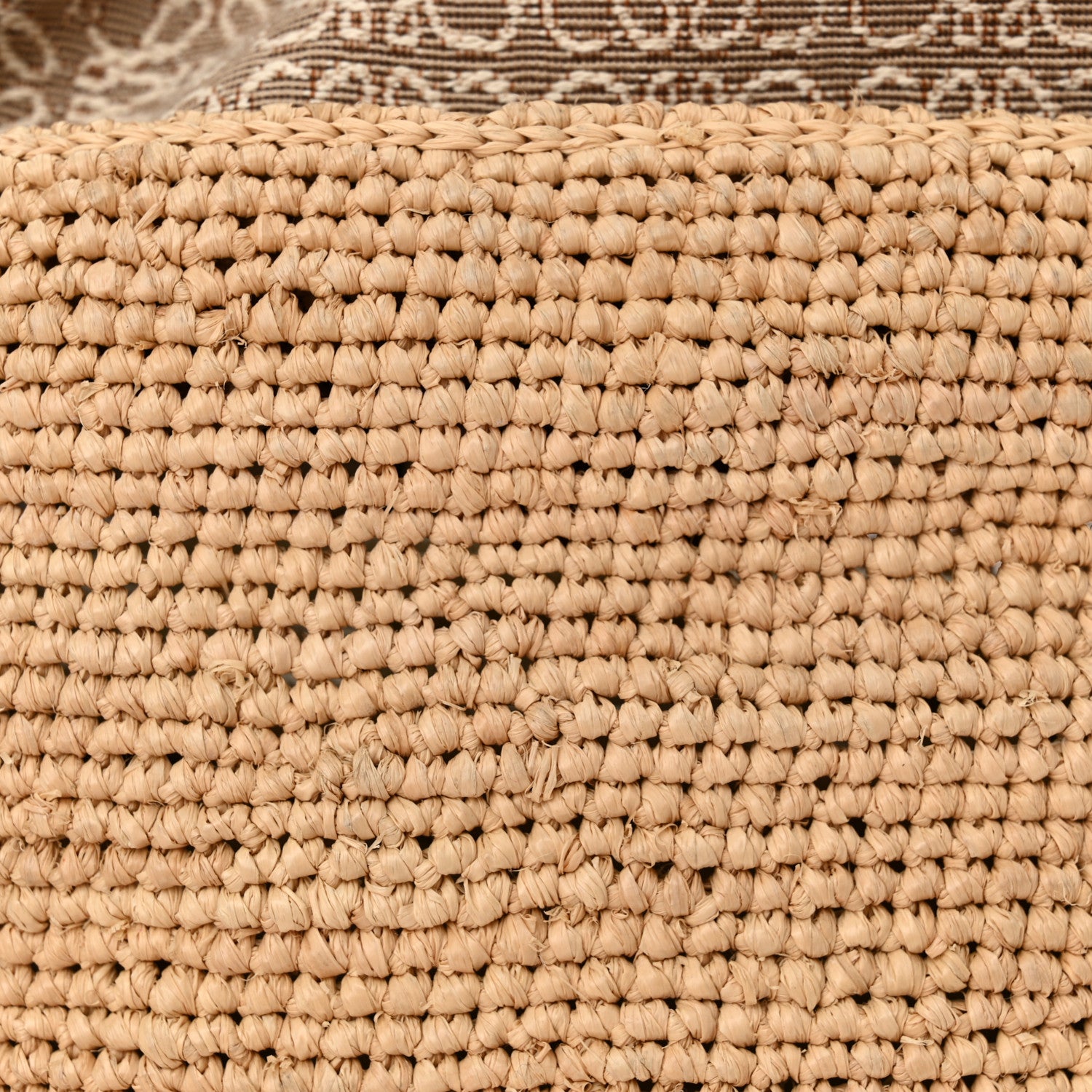 Loewe Calfskin Raffia Anagram Paulas Ibiza Pochette Bag Natural Tan 11 of 11