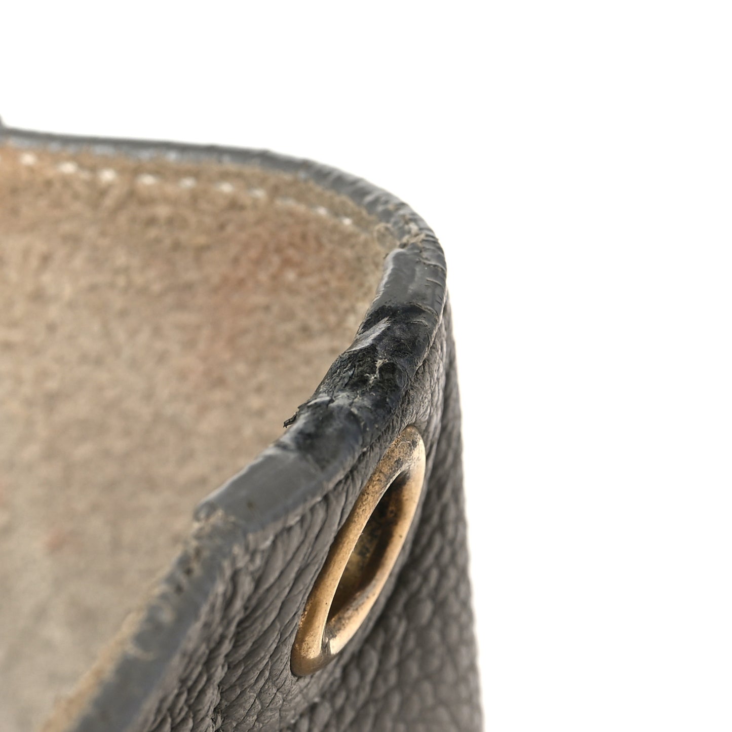 Soft Grained Calfskin Small Sangle Bucket Bag Light Taupe