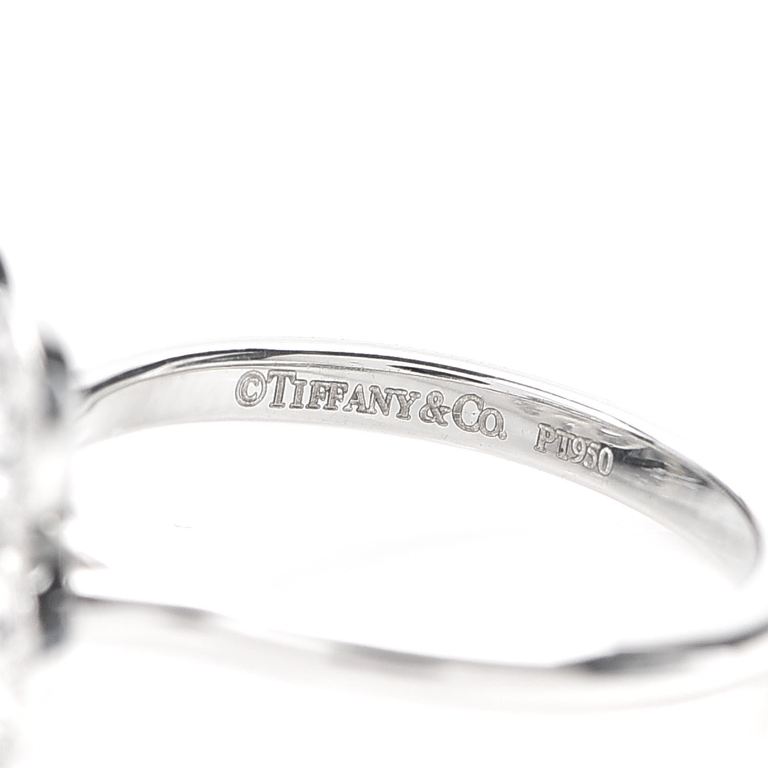 Tiffany Platinum Diamond Enchant Flower Ring 47 4 4 of 5