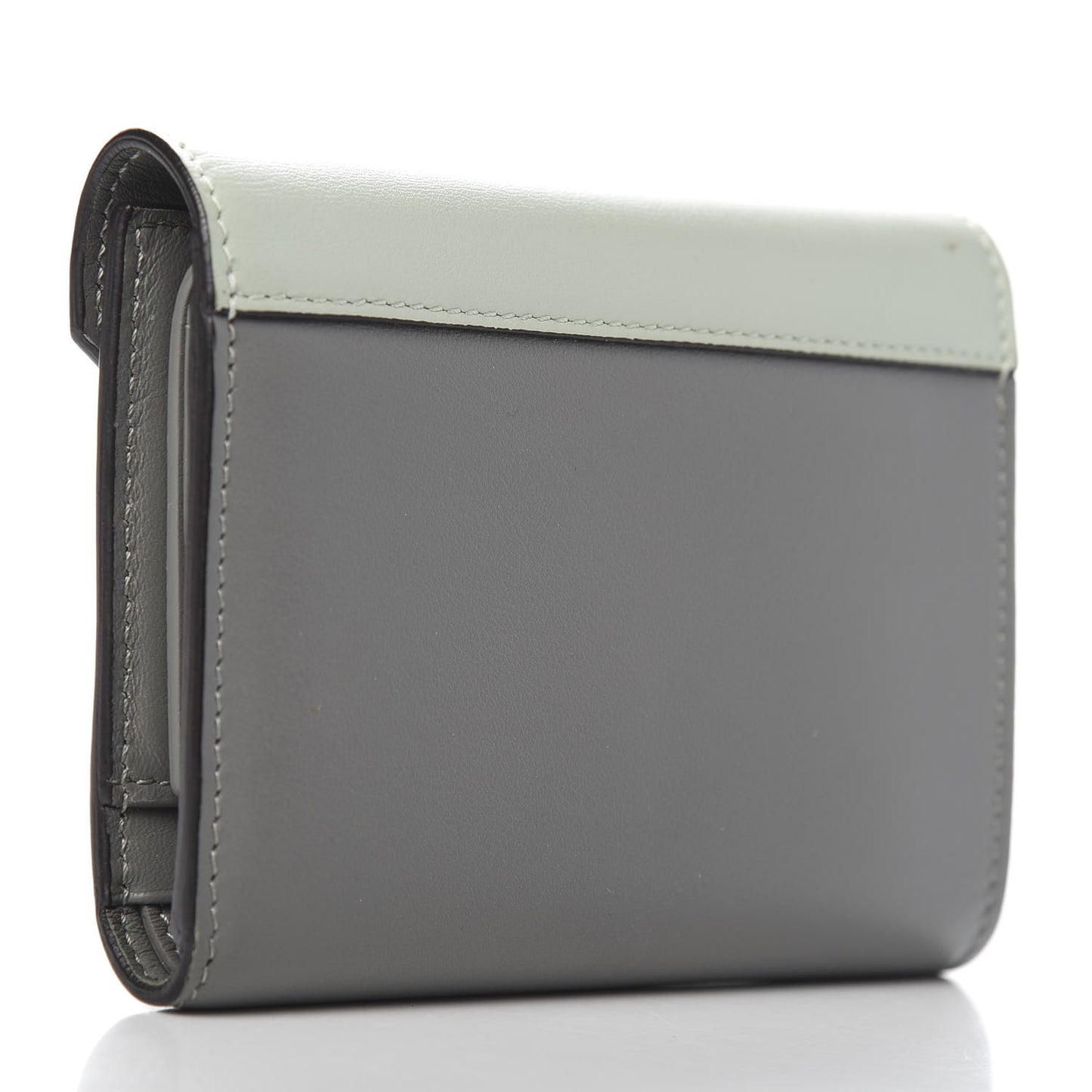 Smooth Calfskin Pocket Card Holder Jade
