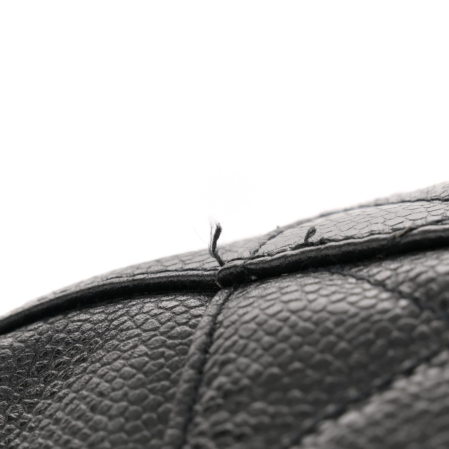 Caviar Quilted Drawstring Backpack Black