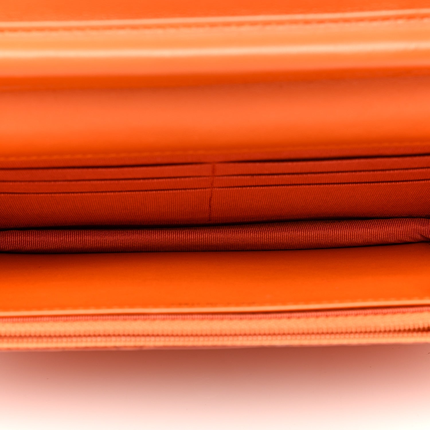 Chanel Snakeskin Wallet On Chain WOC Orange 5 of 11