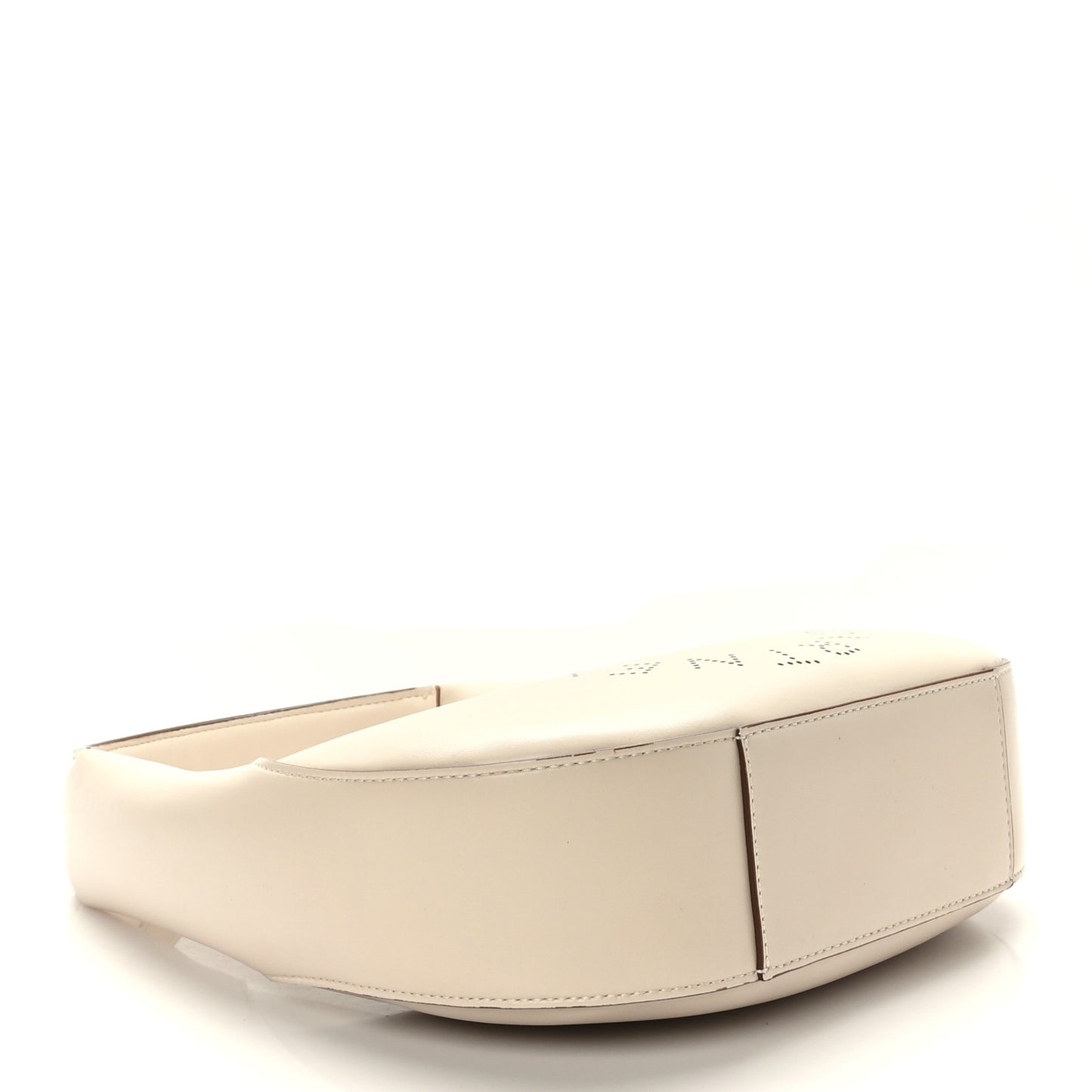 Eco Alter Nappa Perforated Logo Small Hobo White