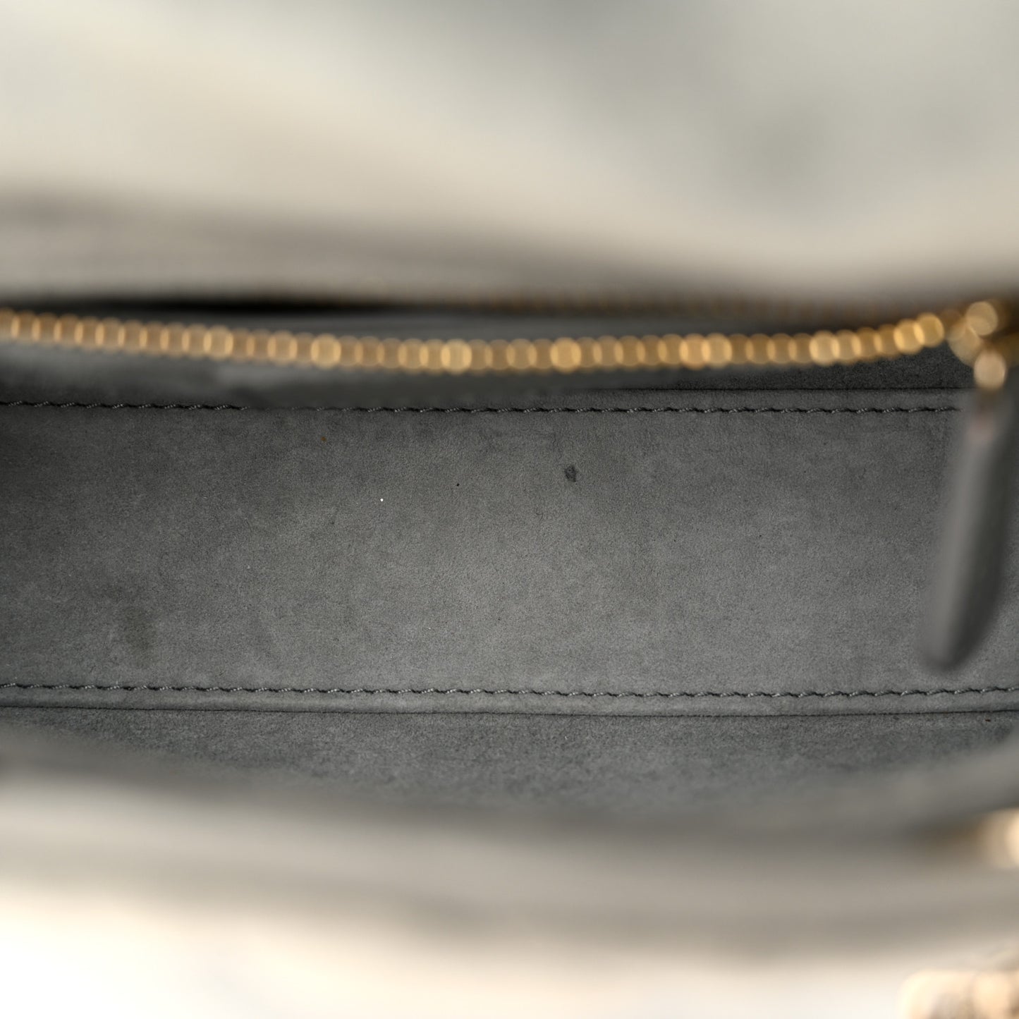 Velvet Mini Lady Dior Gray