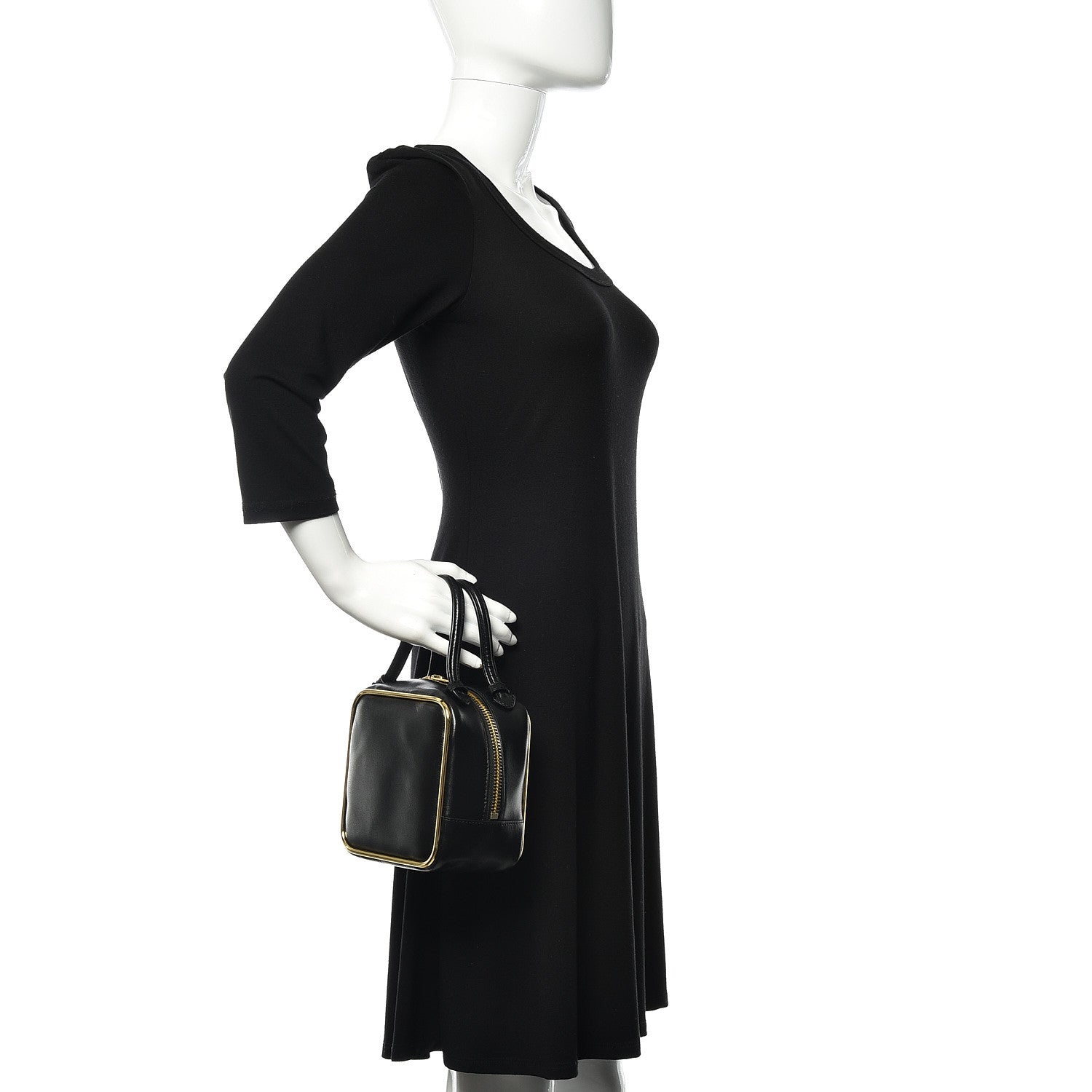 Alexander Wang Supple Calfskin Halo Top Handle Bag Black 2 of 9