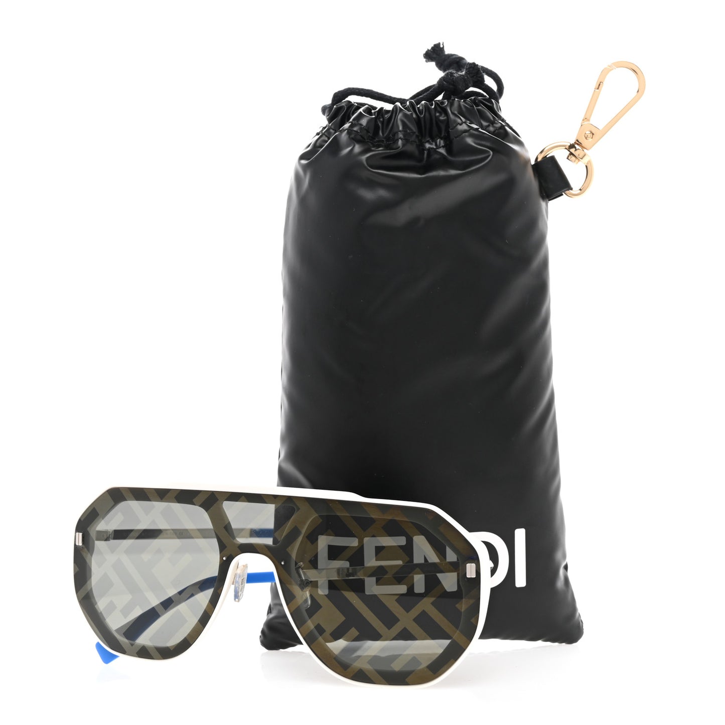 Acetate FF Aviator Sunglasses FE40006U Black Blue
