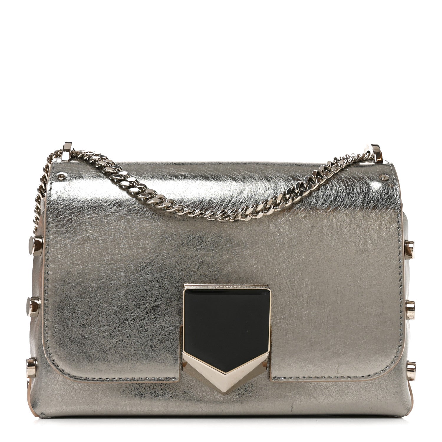 Jimmy Choo Smooth Calfskin Lockett Petite Shoulder Bag Vintage