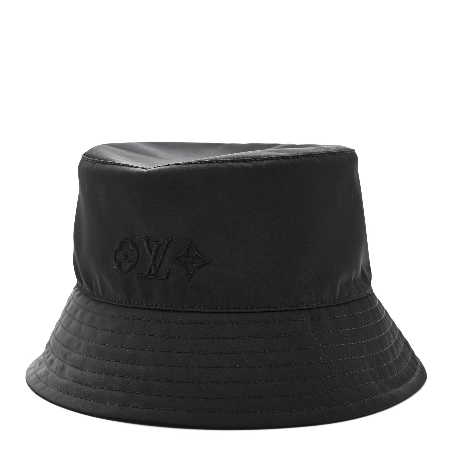 Louis Vuitton Nylon Reverse LV Move Bucket Hat S Black 1808300