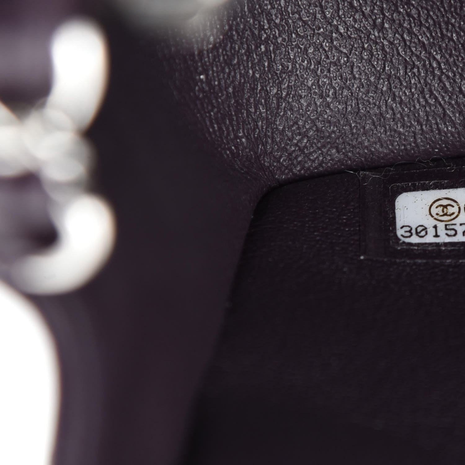 Chanel Lambskin Quilted Mini Rectangular Flap Dark Purple 9 of 11