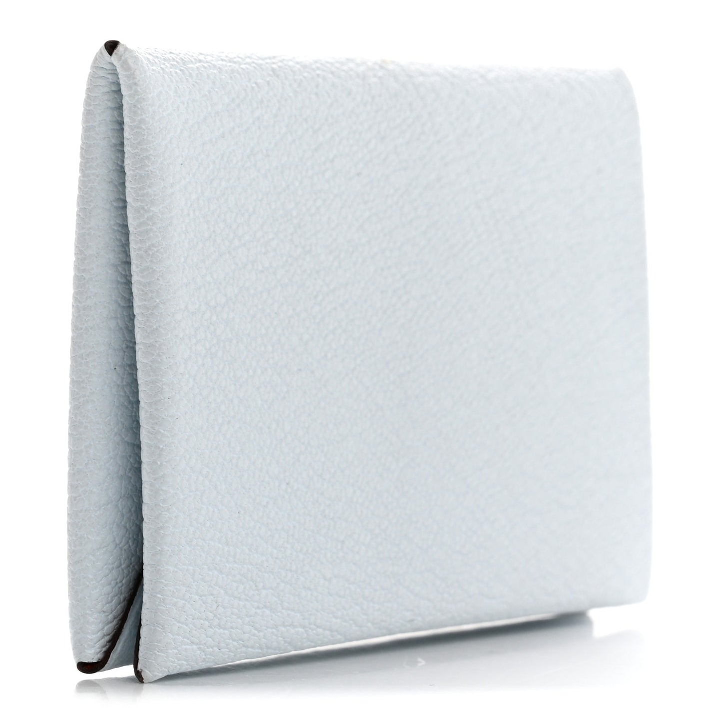 Chevre Mysore Verso Calvi Card Case Bleu Brume Brique