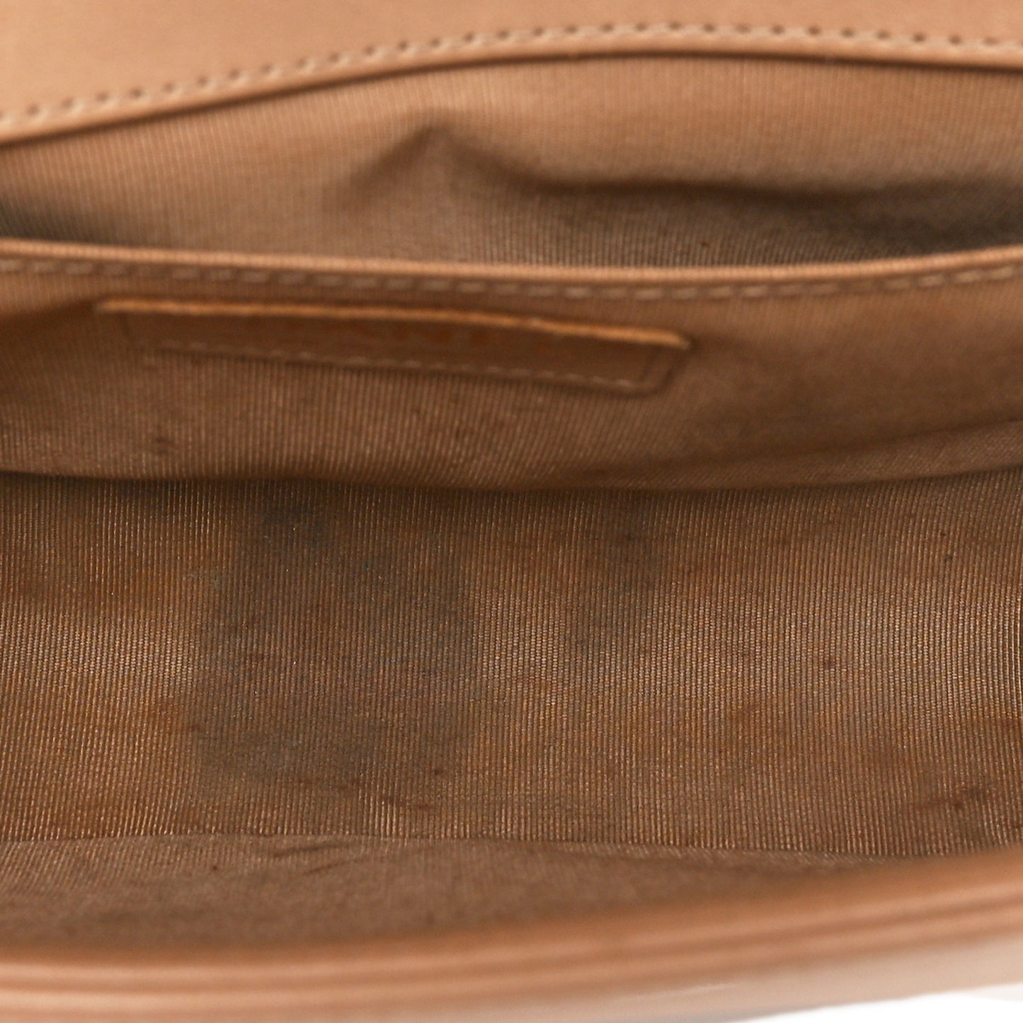 Lambskin Quilted Medium Boy Flap Beige