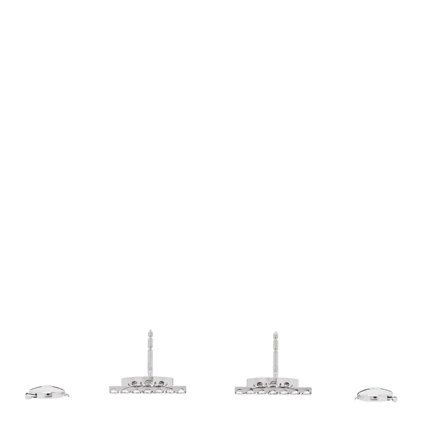 18K White Gold Diamond Finesse Earrings