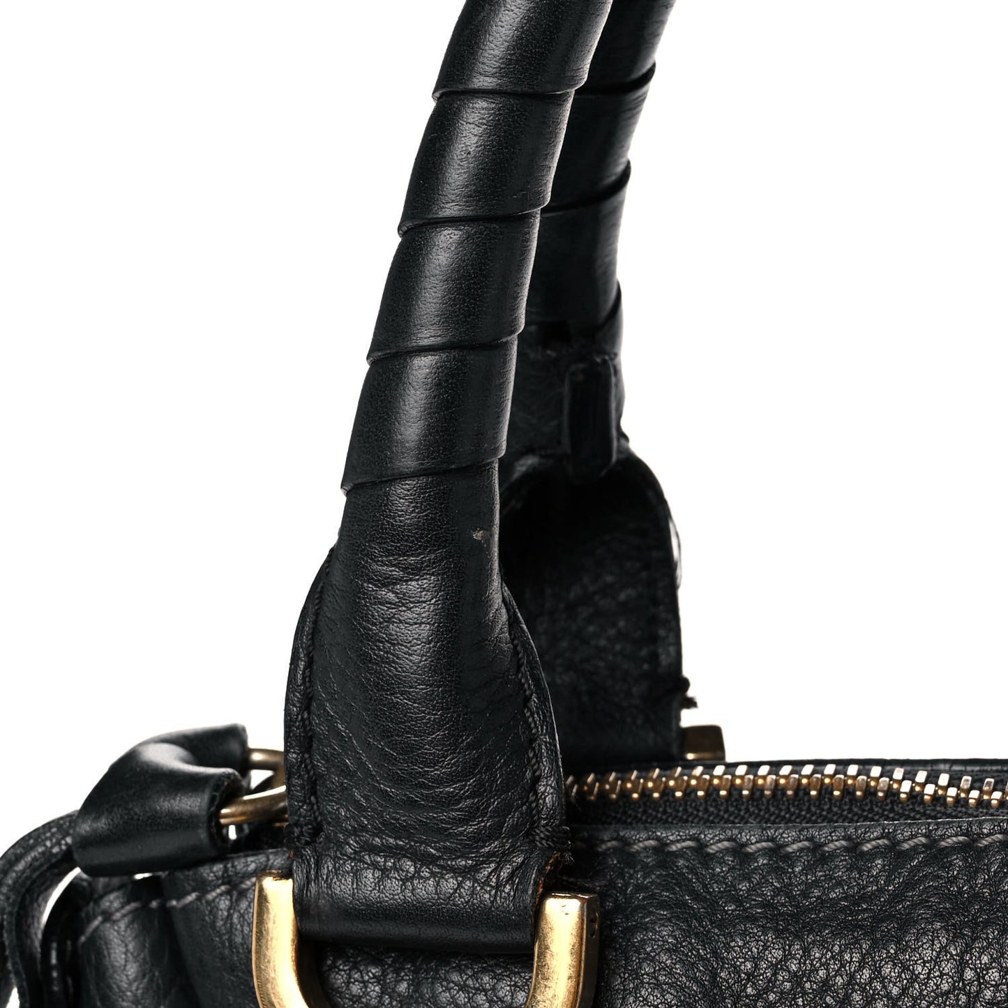 Calfskin Medium Marcie Satchel Black