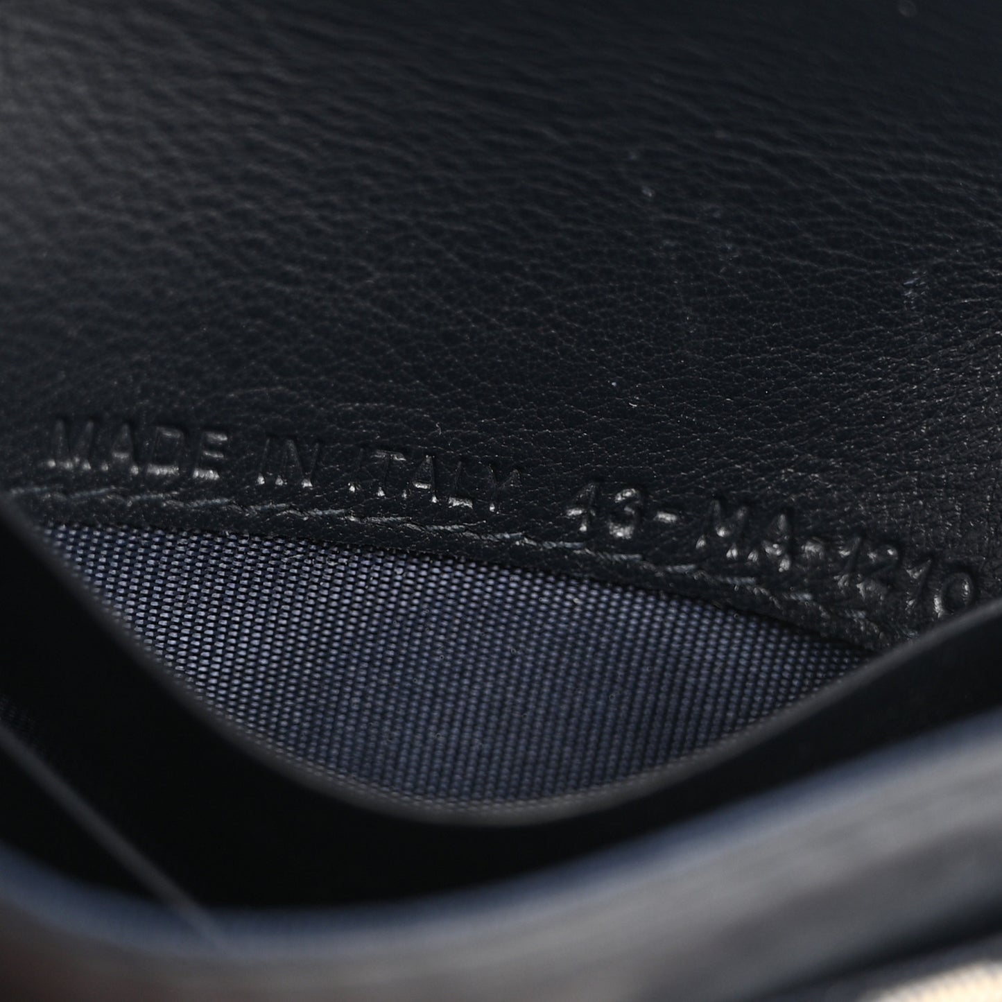 Oblique Saddle Card Holder Blue
