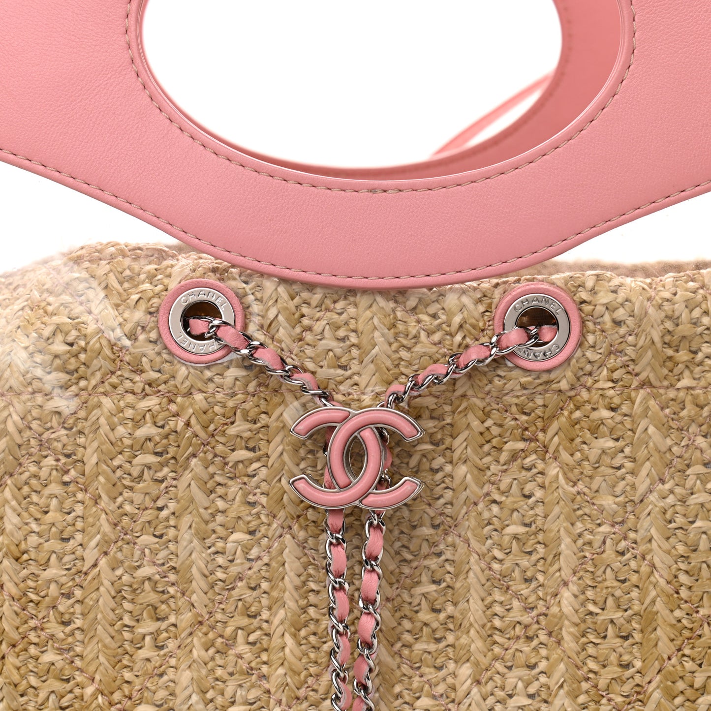 Calfskin PVC Chanel 31 Bag Pink