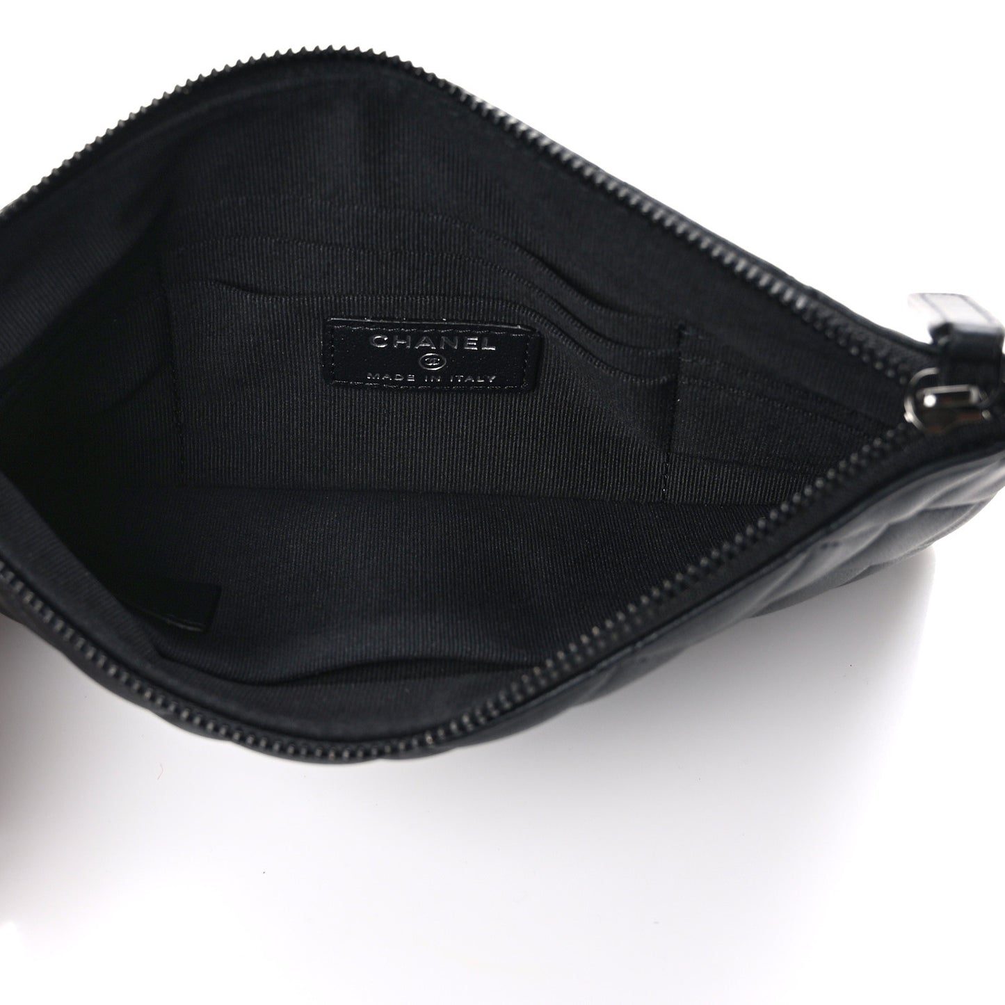 Pearly Lambskin Quilted Cosmetic Case So Black