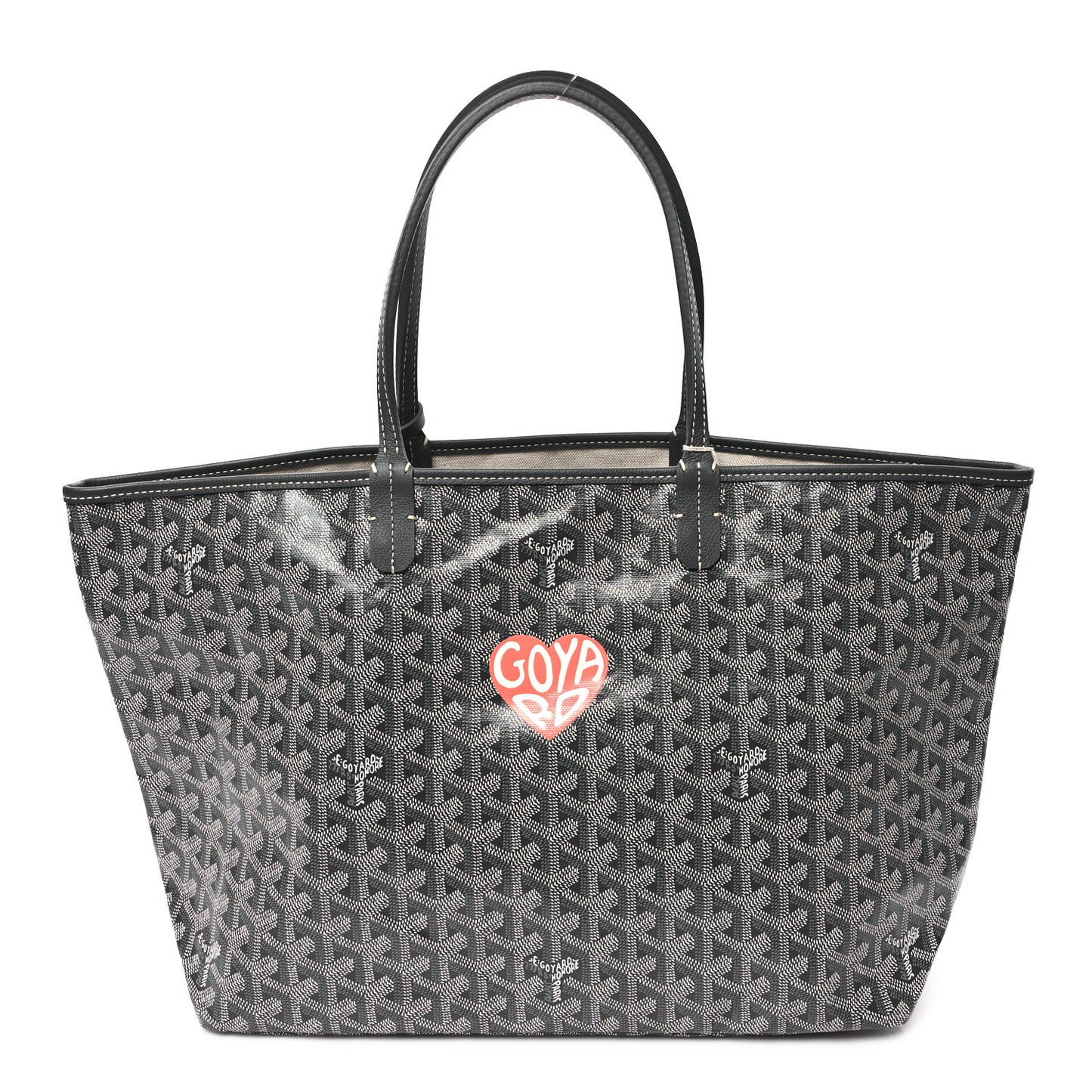 Goyardine Heart Saint Louis PM Grey