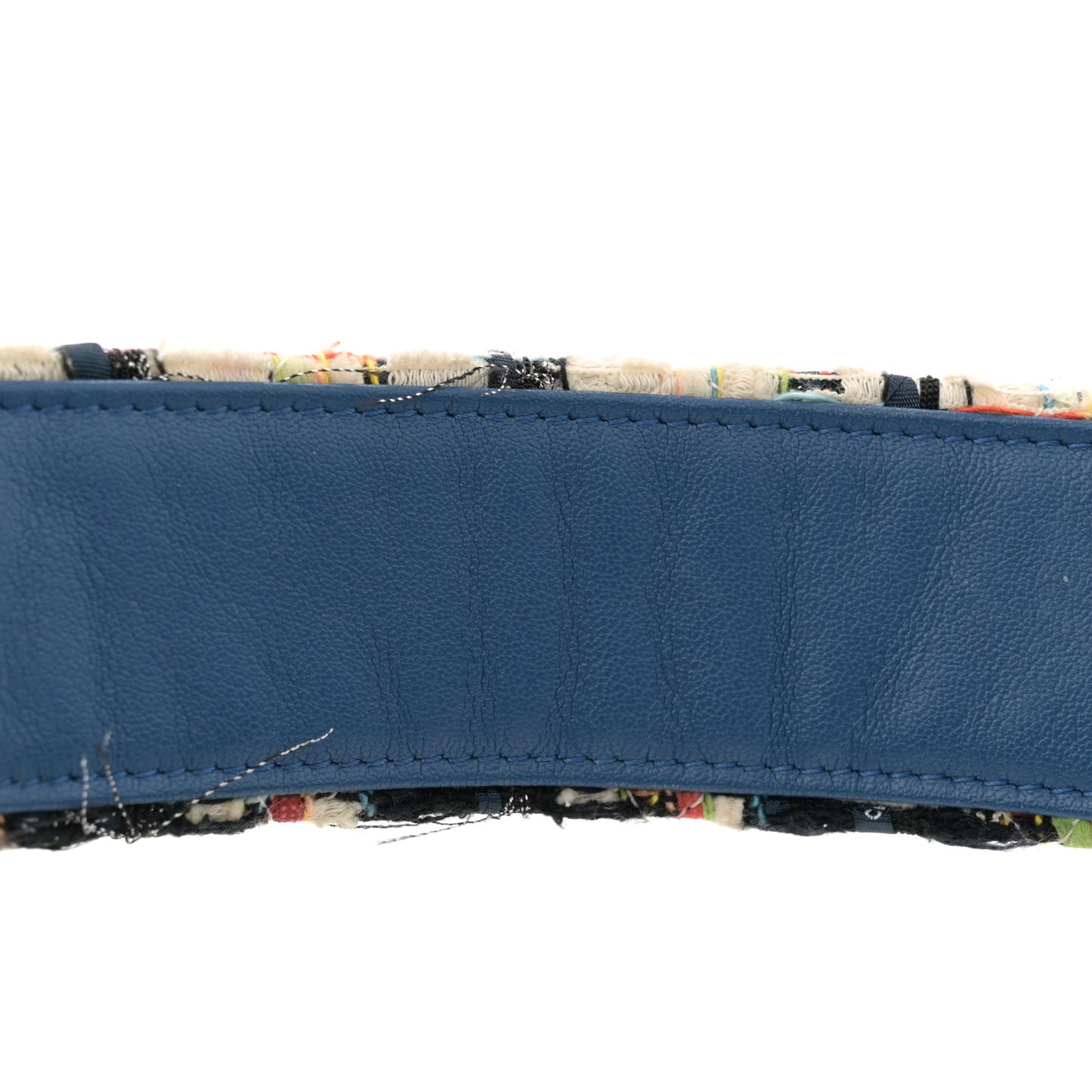 Lambskin Tweed Waist Bag Blue Multicolor