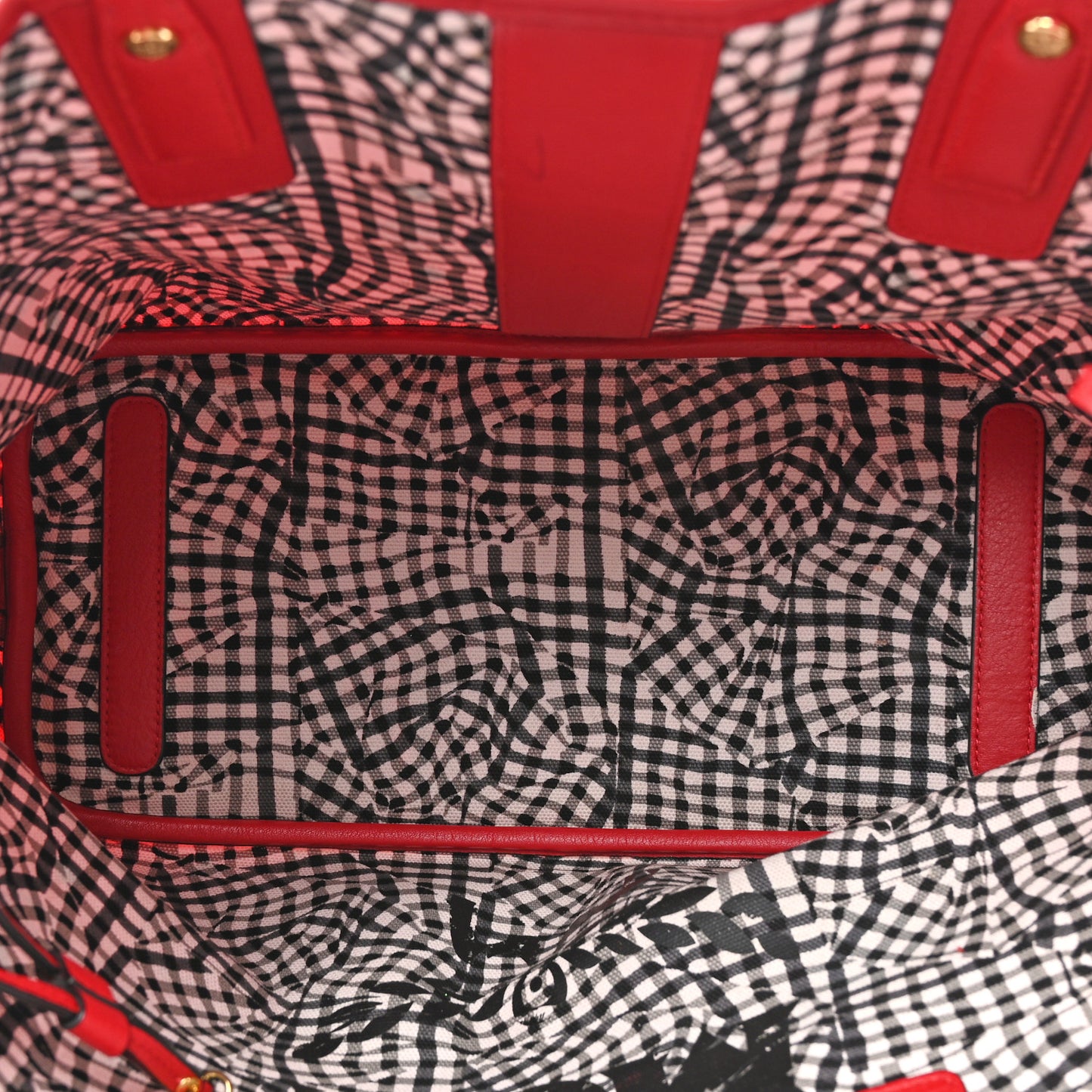 Visetos Medium Liz Reversible Shopper Tote Ruby Red