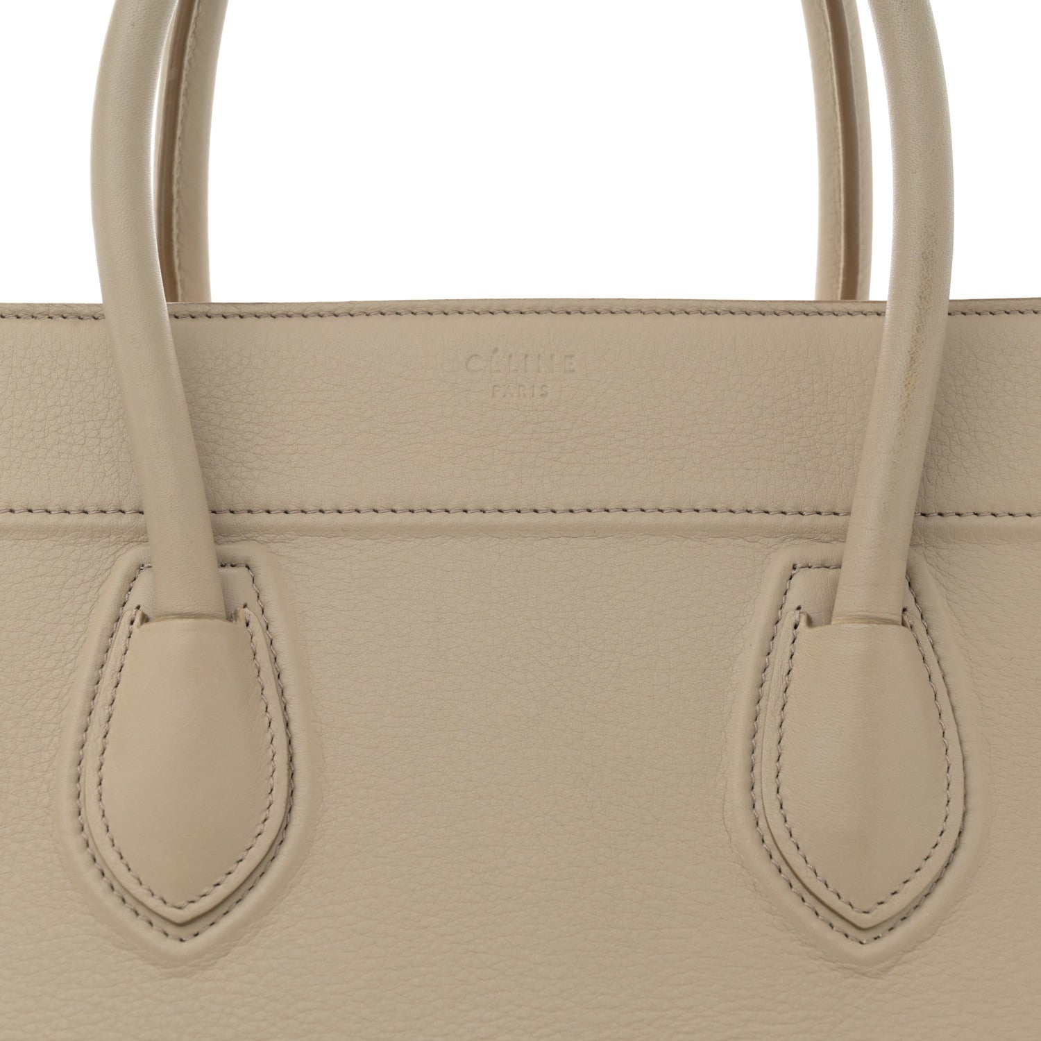 Celine Supple Calfskin Medium Phantom Luggage Beige 9 of 16