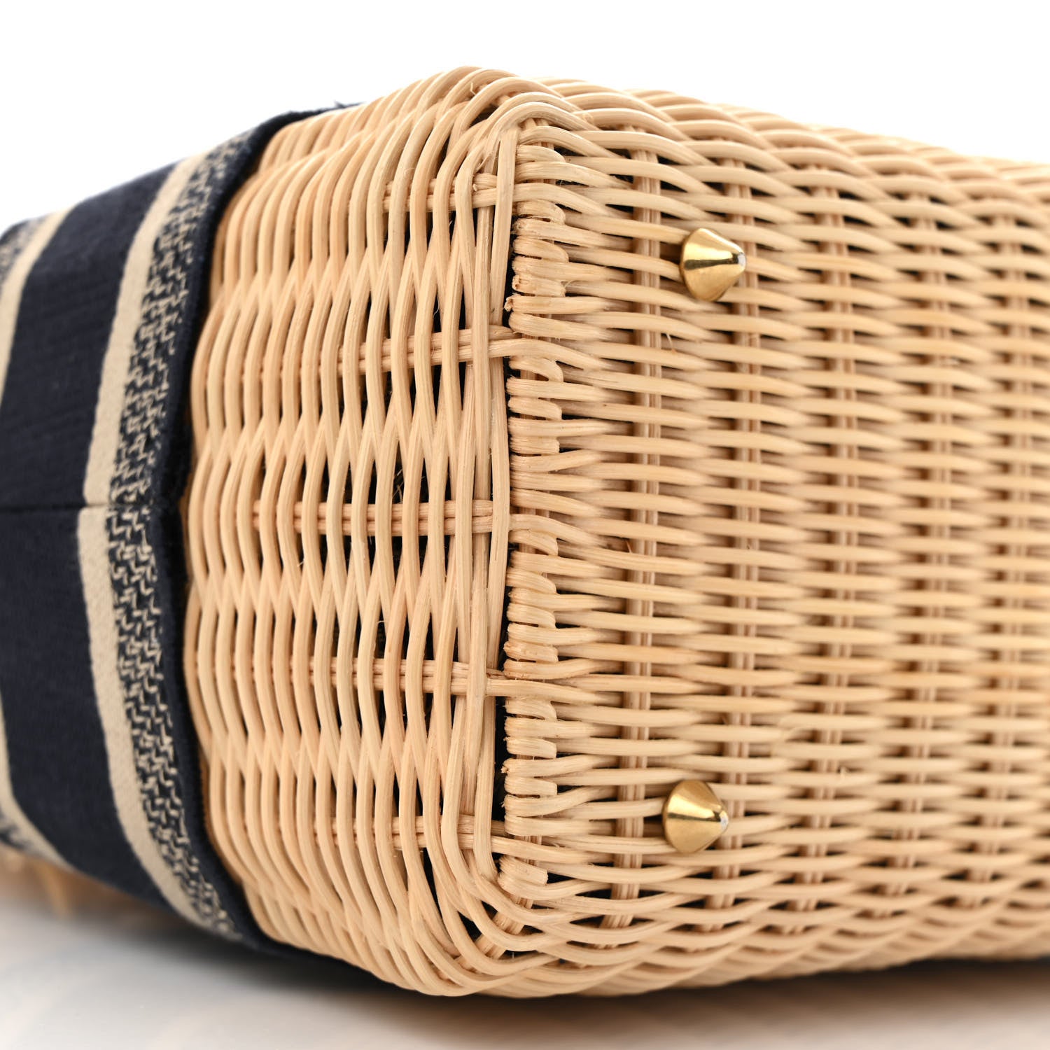 Christian Dior Wicker Oblique Medium Lady Dior Bag Blue 8 of 12