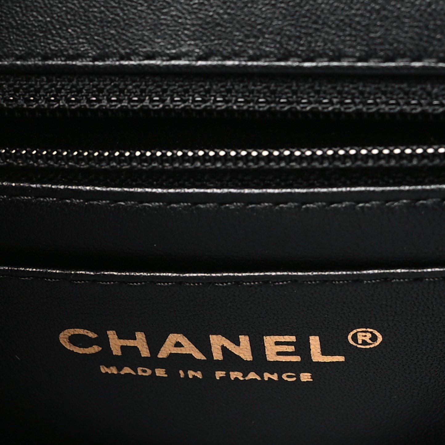 Lambskin Enamel Quilted Mini Flap Black